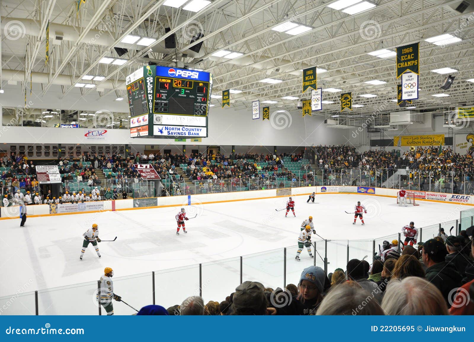 NCAA Ice Hockey Game in Clarkson University Editorial Image Image of