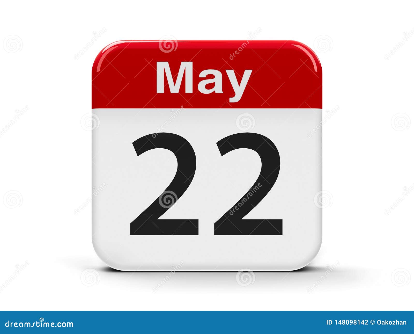 22nd May Calendar stock illustration. Illustration of design 148098142