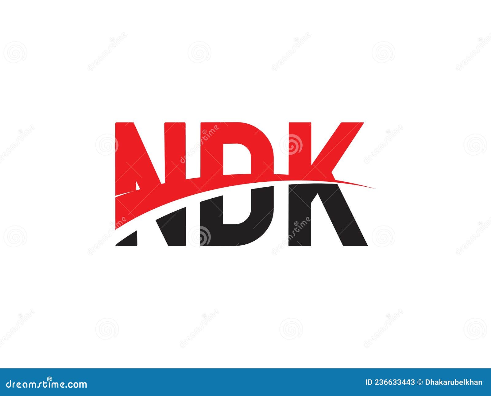 ndk letter initial logo   