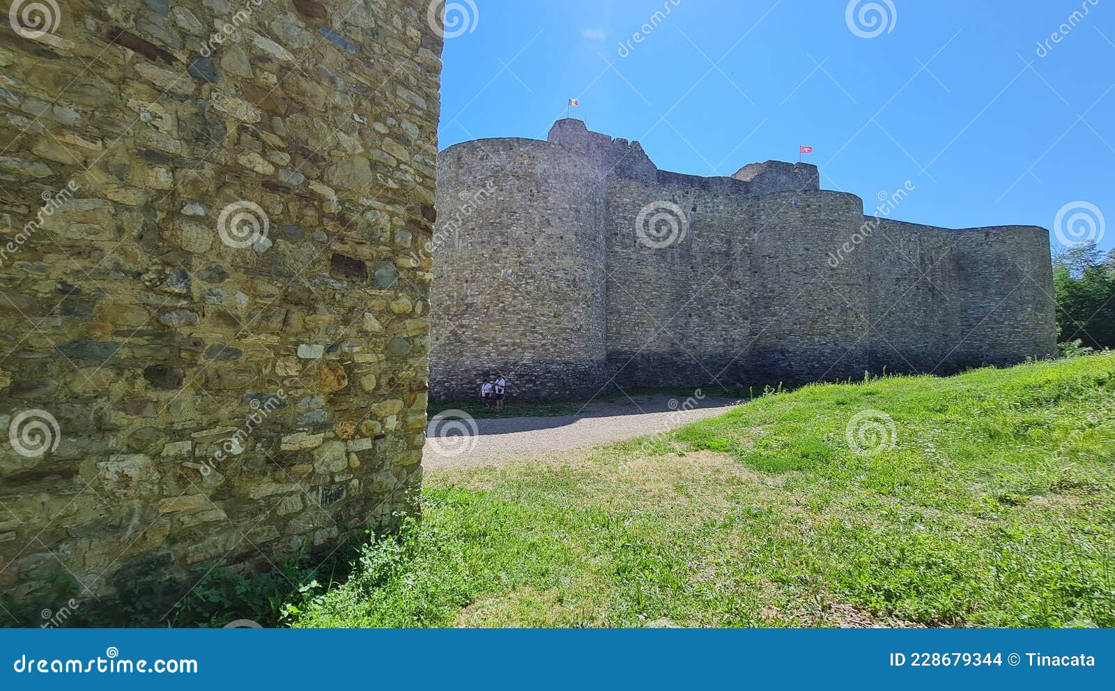 Neamt Citadel Ruins and Museum.Romania Editorial Stock Photo