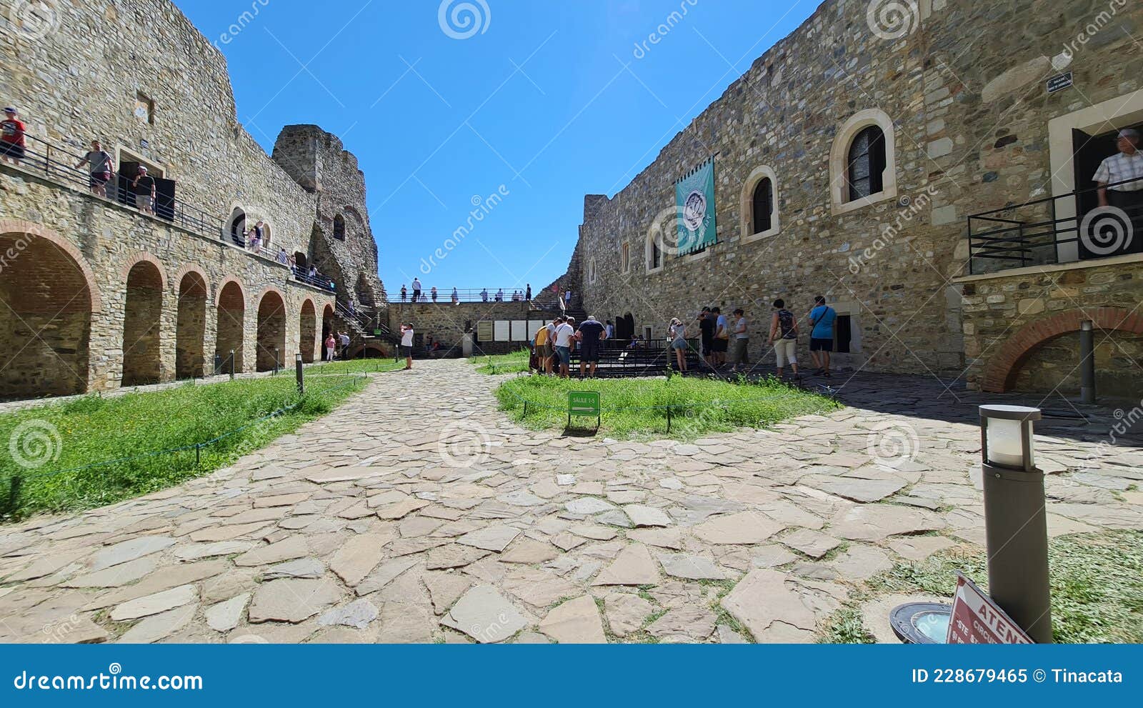 Neamt Citadel Ruins and Museum.Romania Editorial Image - Image of