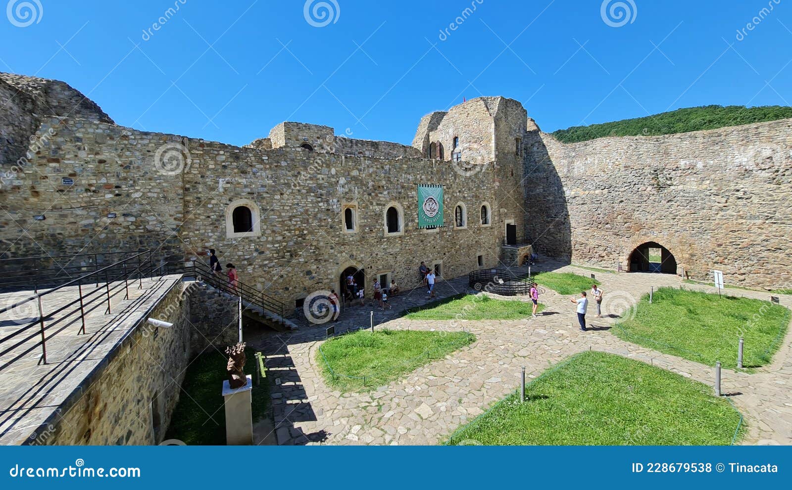 Neamt Citadel Ruins and Museum.Romania Editorial Photo - Image of