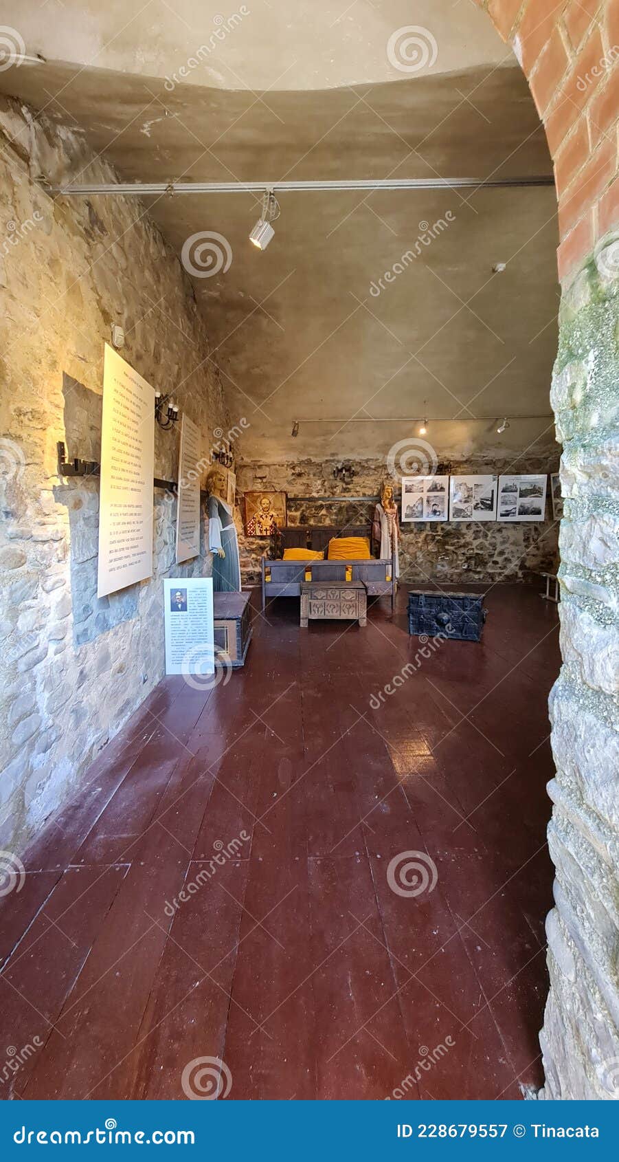 Neamt Citadel Ruins and Museum.Romania Editorial Stock Photo