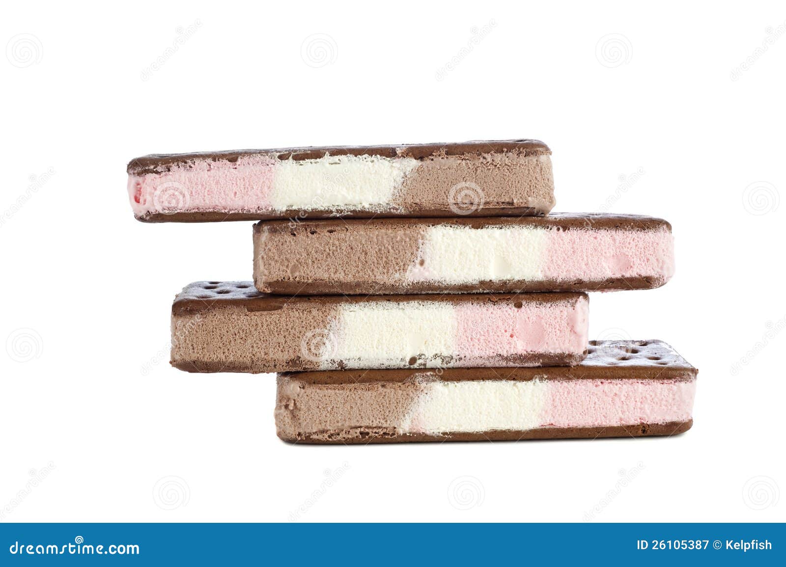 Neapolitan ice cream bars stock image. Image of cold 26105387