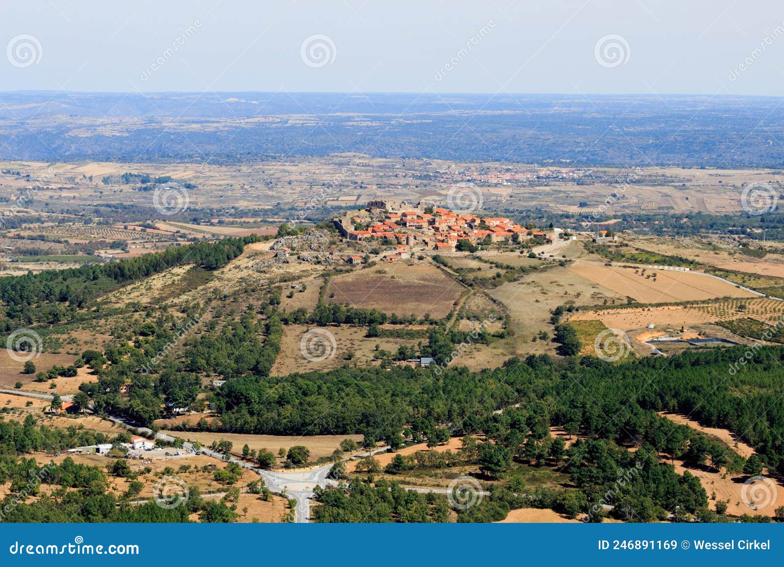 view upon castelo de rodrigo, portugal