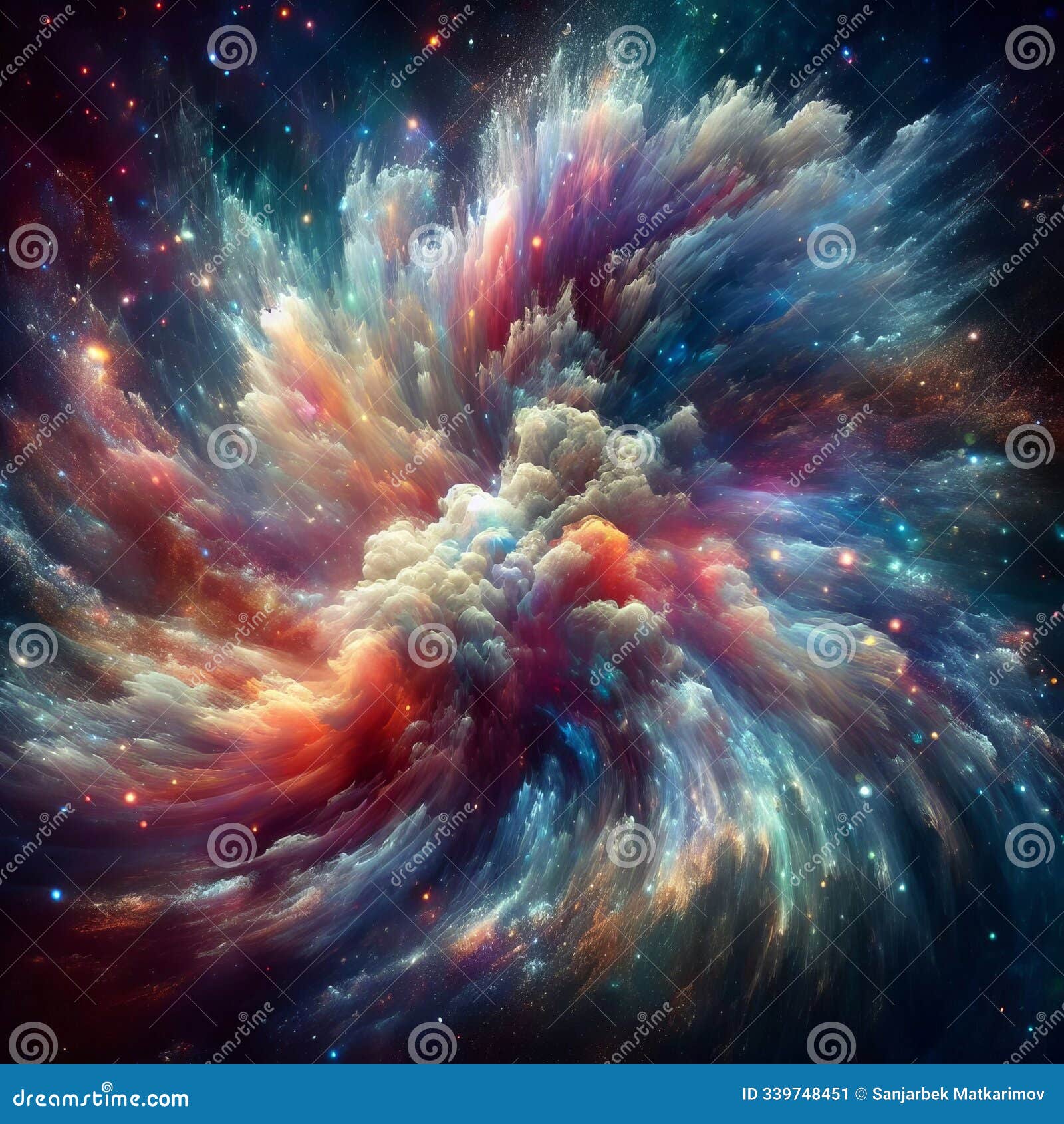 nebula cloud veil splatter a splatter that forms a swirling colo