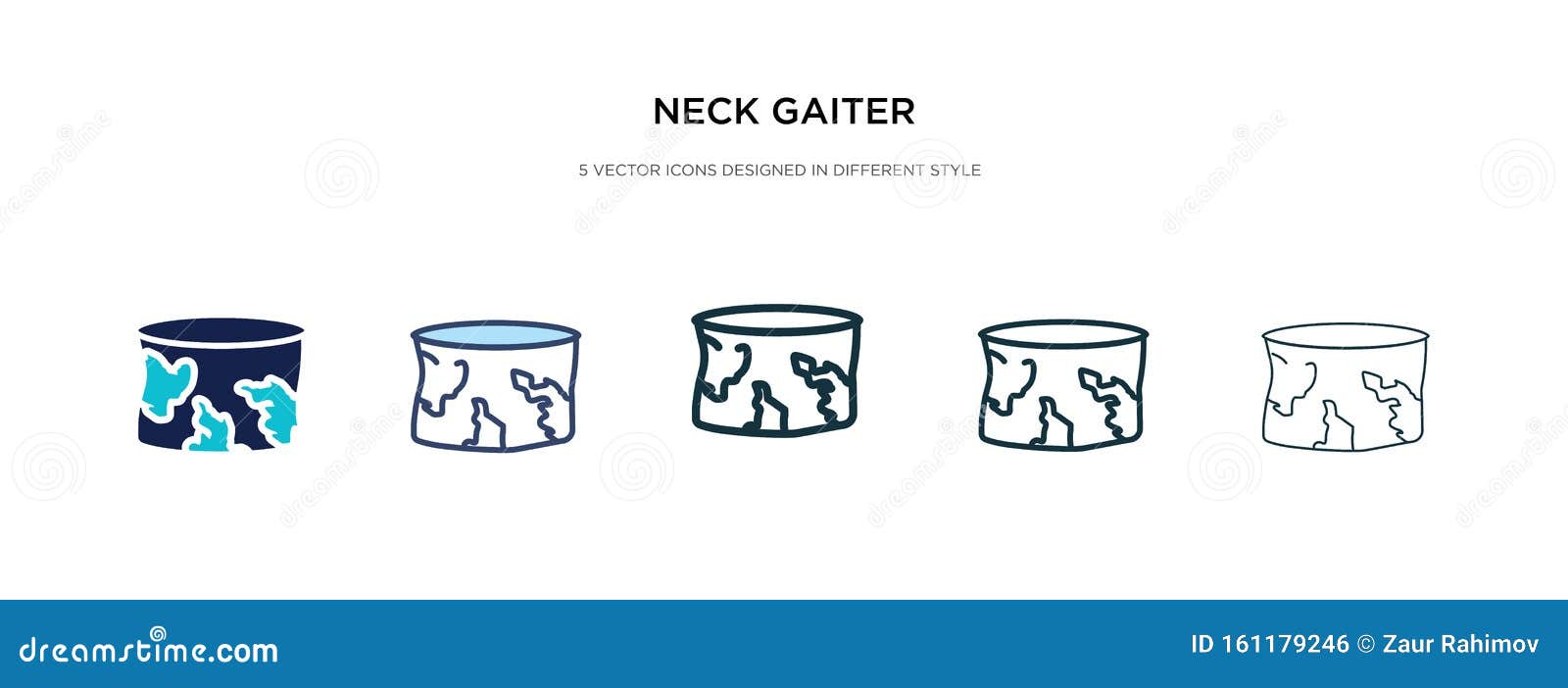 neck gaiter icon in different style  . two colored and black neck gaiter  icons ed in filled,