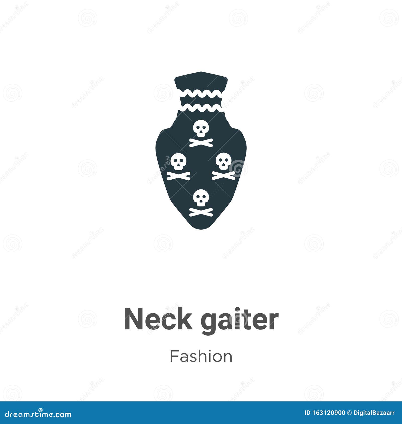 neck gaiter  icon on white background. flat  neck gaiter icon  sign from modern fashion collection for mobile