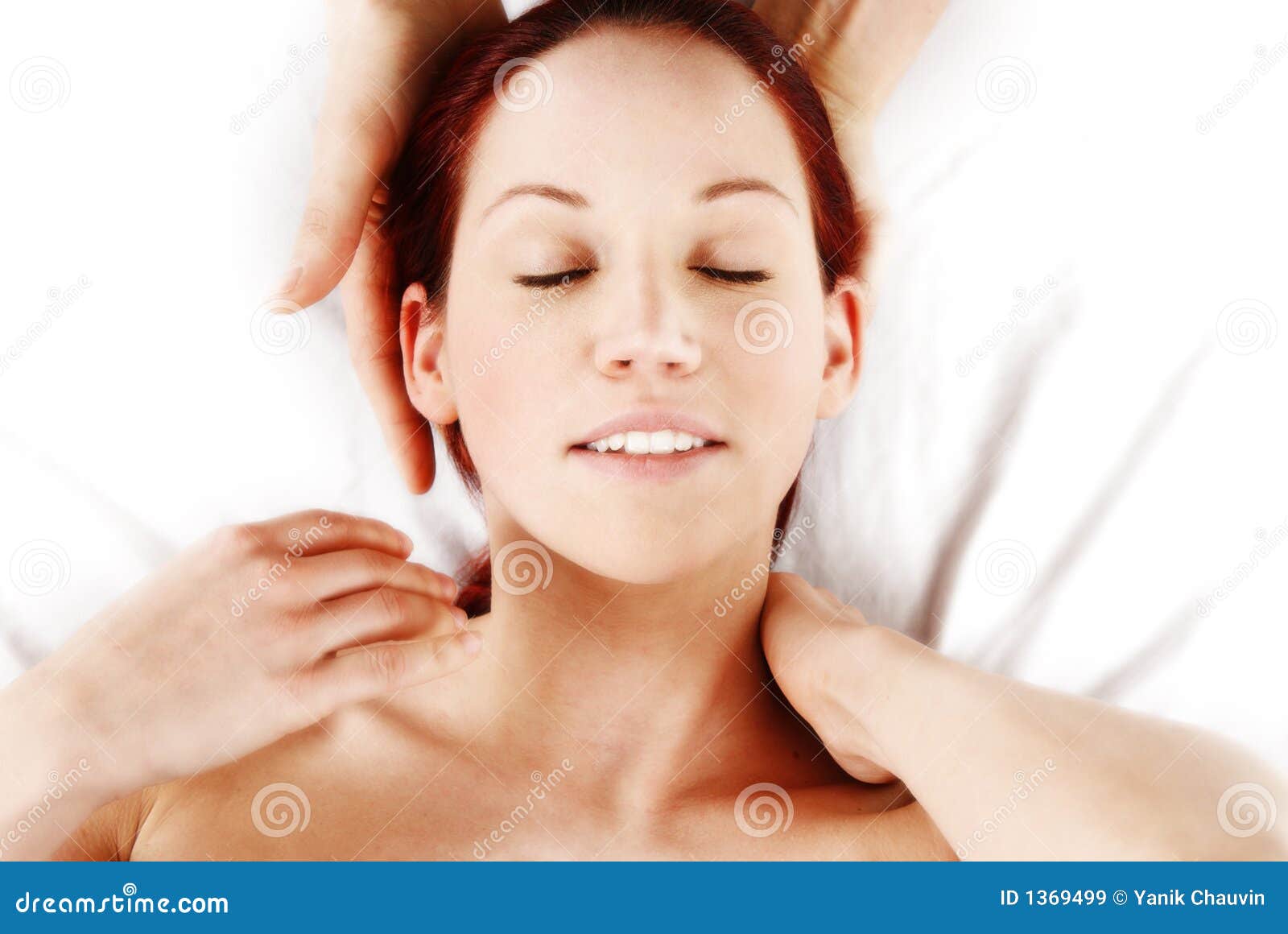 Neck Massage stock image. Image of girl, heal, pain, muscle 1369499