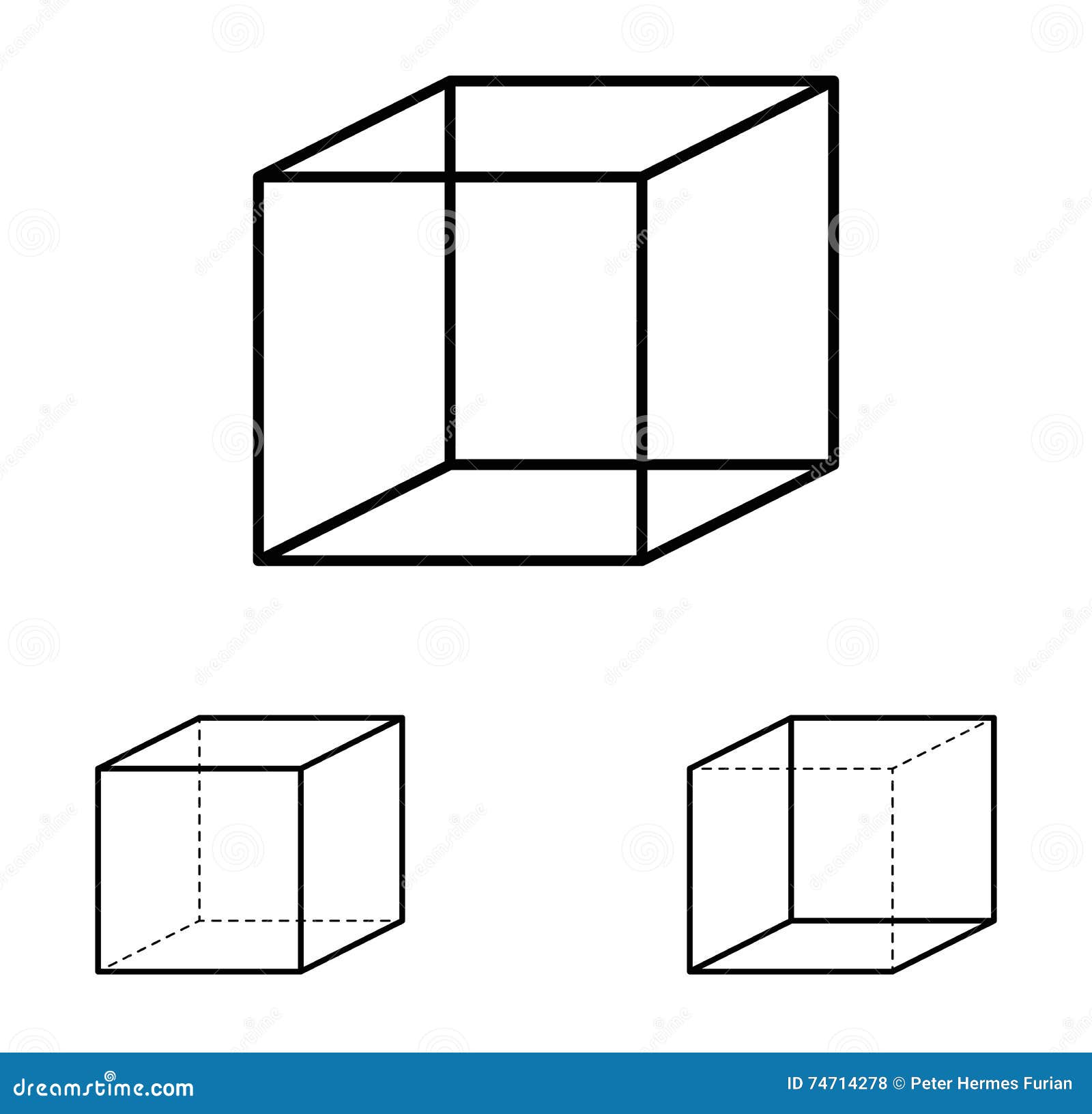 necker cube optical illusion