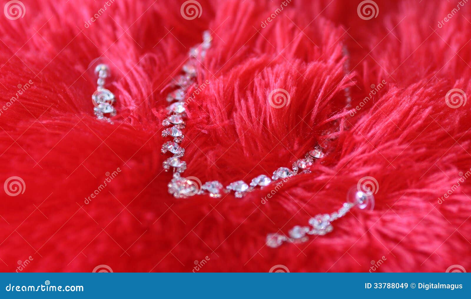 Necklace on red background stock image. Image of jewelry 33788049