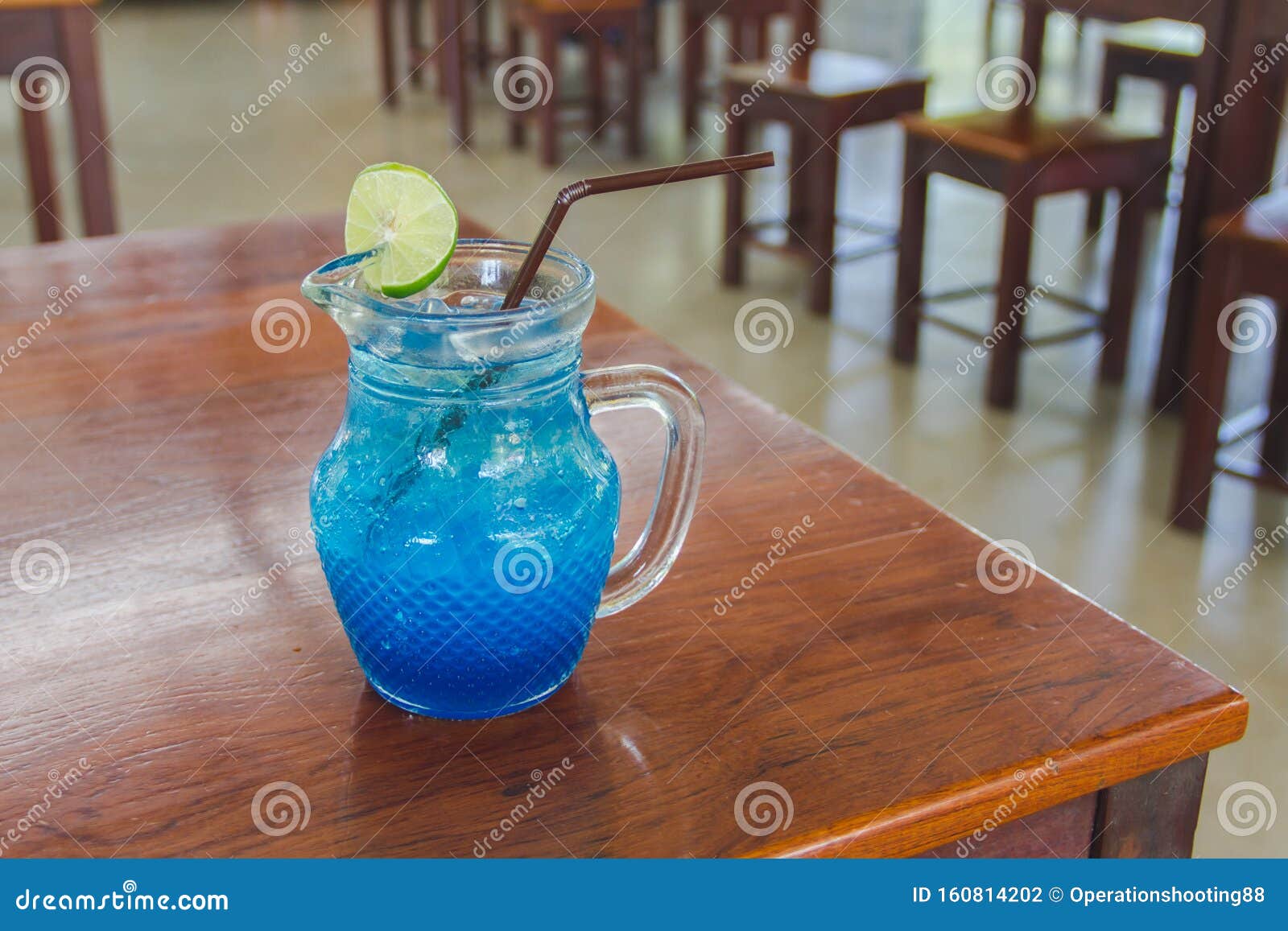 Nectar Which Mixed with Lemon Juice Stock Photo Image of table
