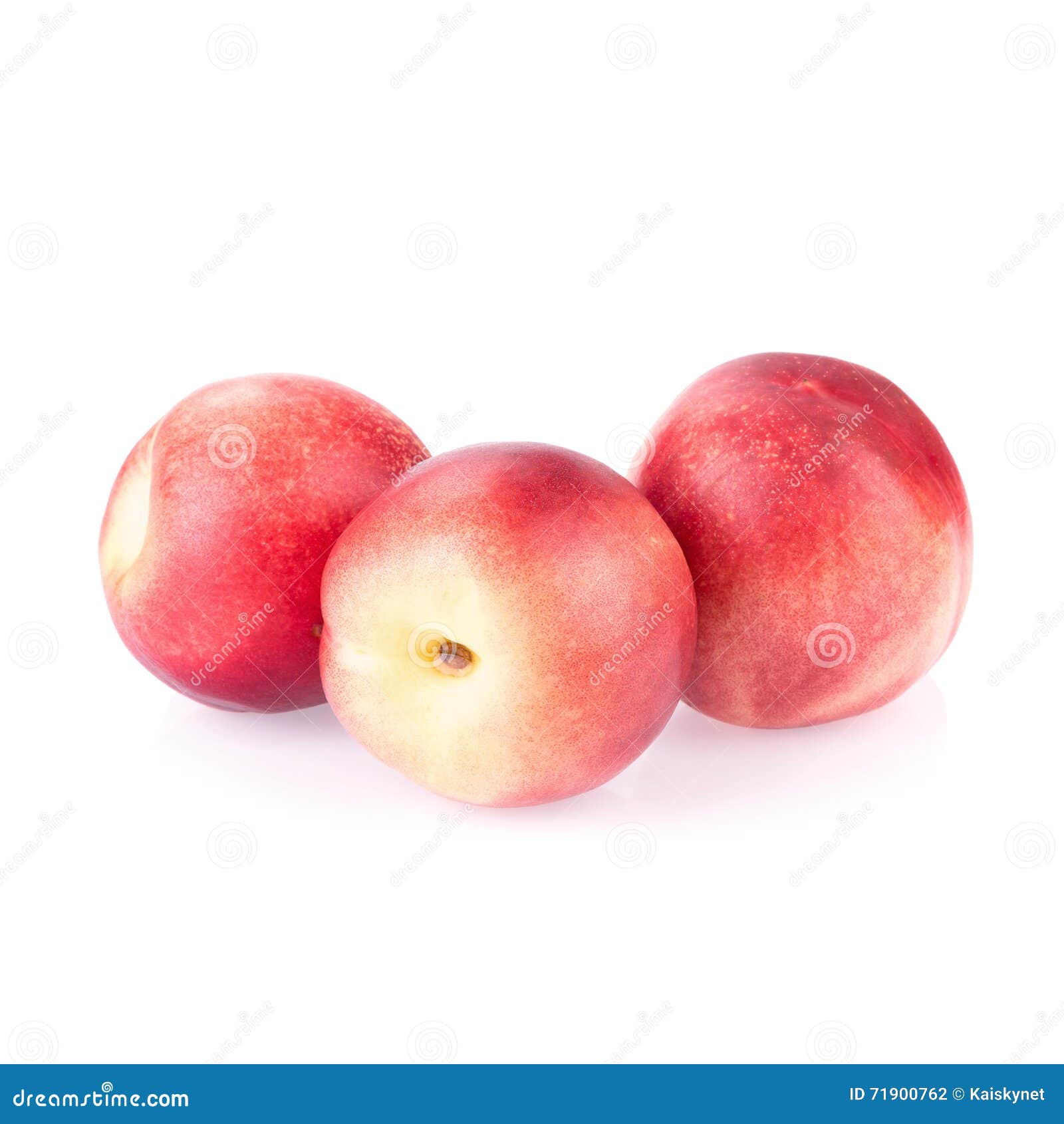 Nectarine Fruit Isolated on White Background Stock Photo Image of