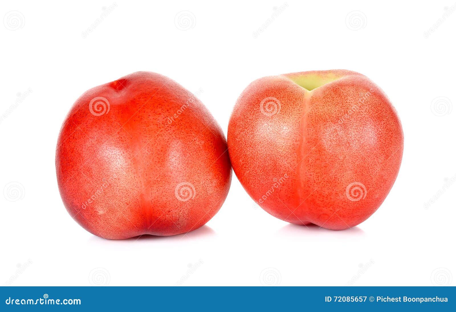 Nectarine Fruit Isolated on the White Stock Image Image of vegetable