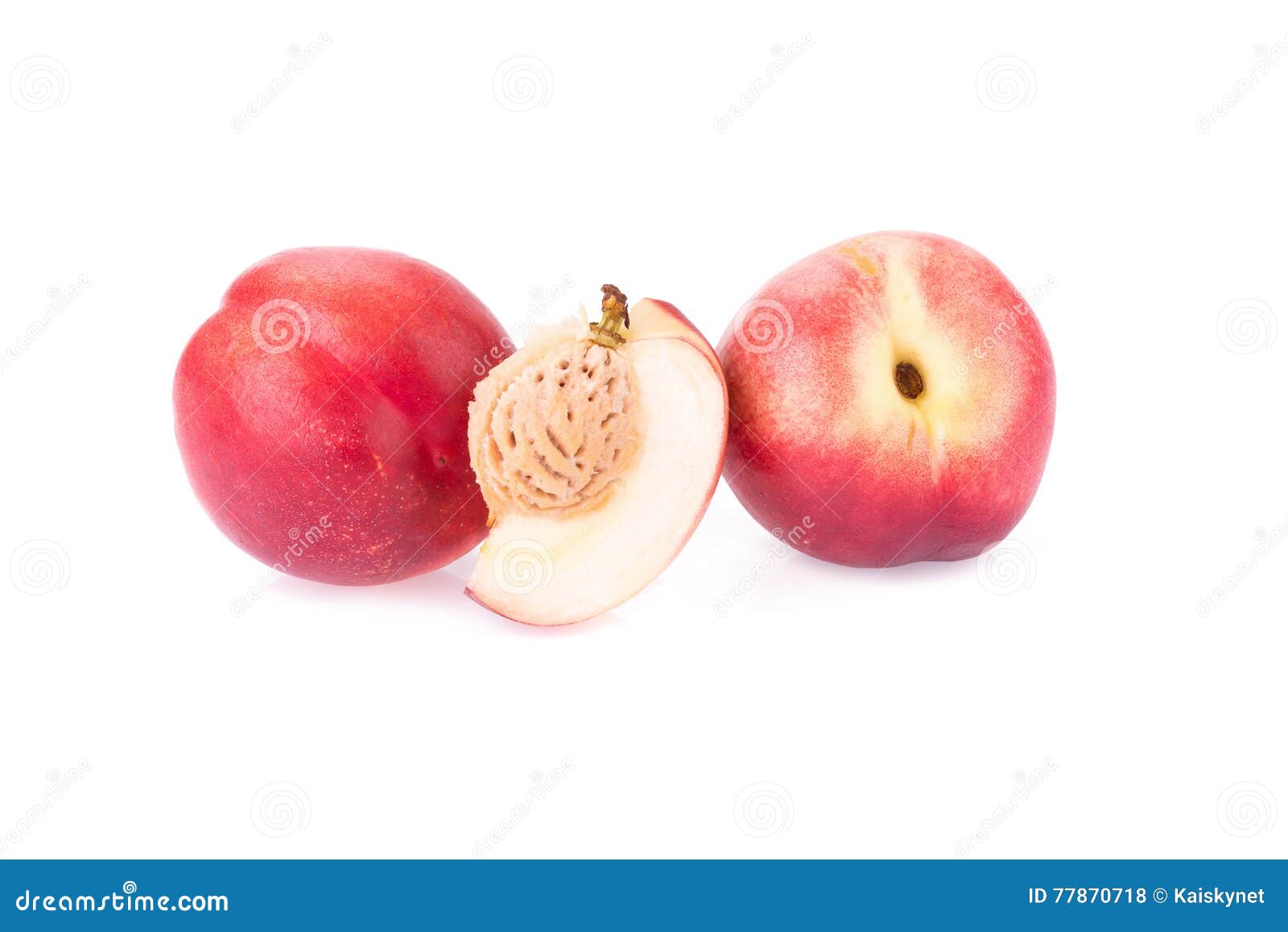 Nectarine Fruit Isolated on White Background Stock Photo Image of