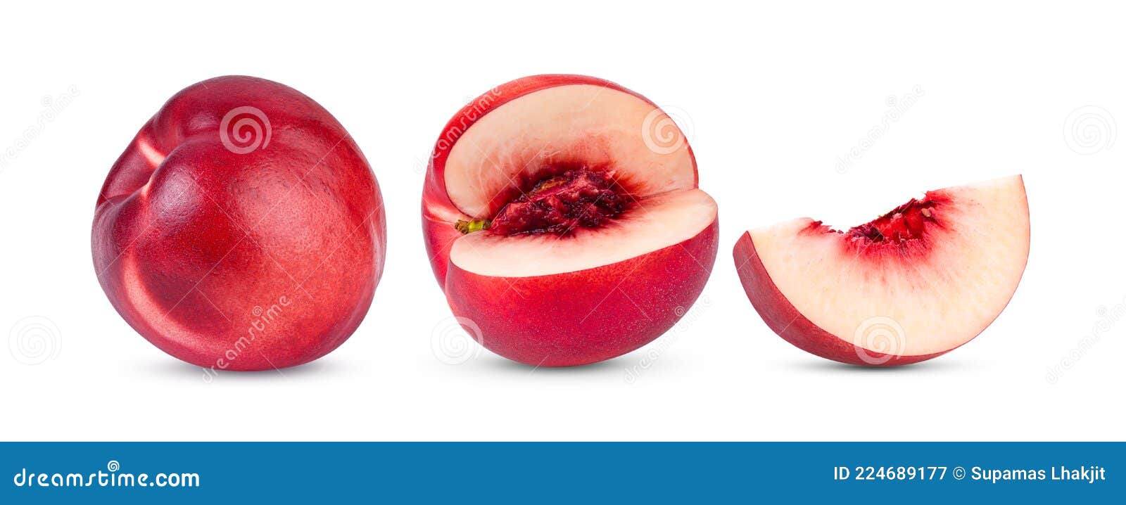 Nectarine fruit isolated stock image. Image of fresh 224689177