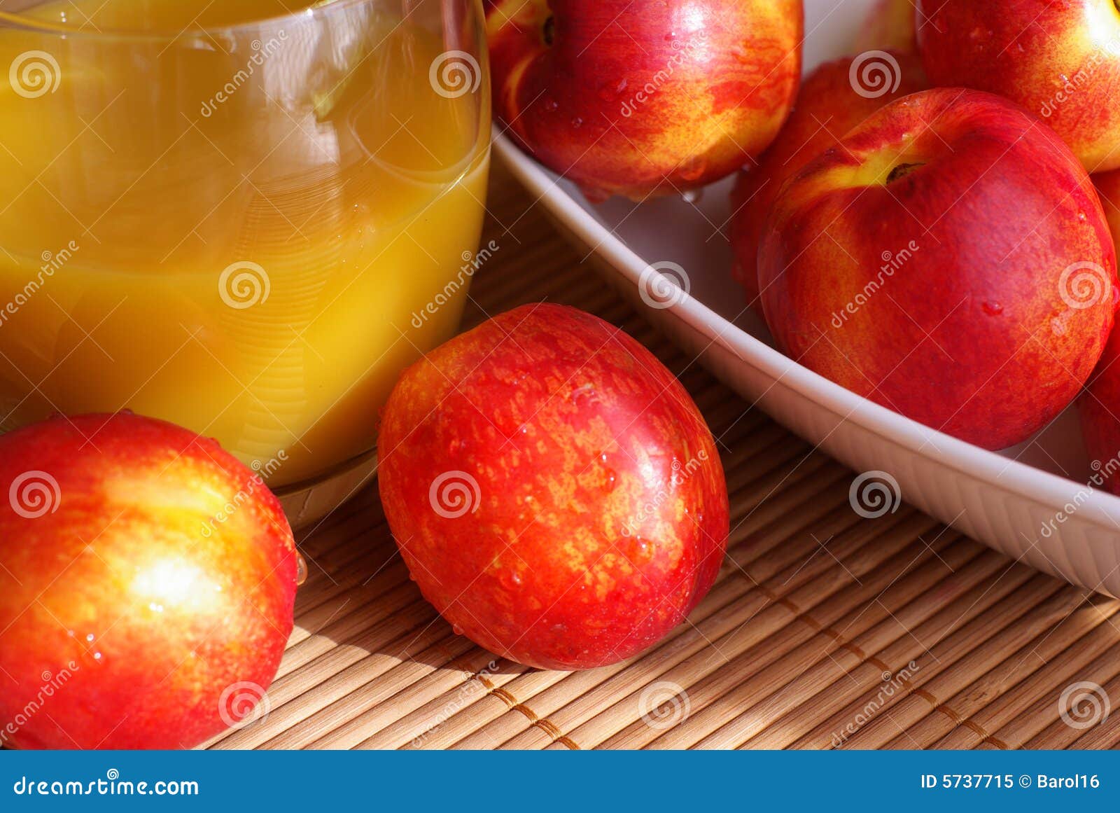 Nectarine and juice stock image. Image of nectarine, drinks 5737715
