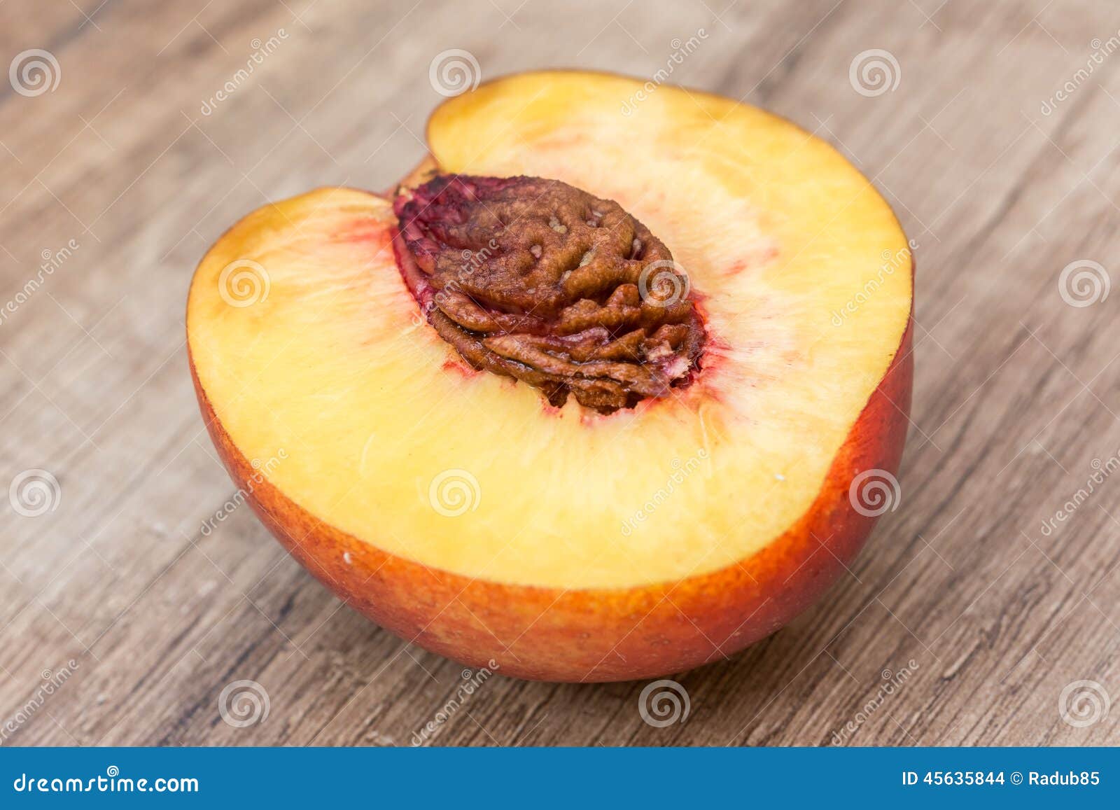 Nectarine on Table stock photo. Image of eating, color 45635844
