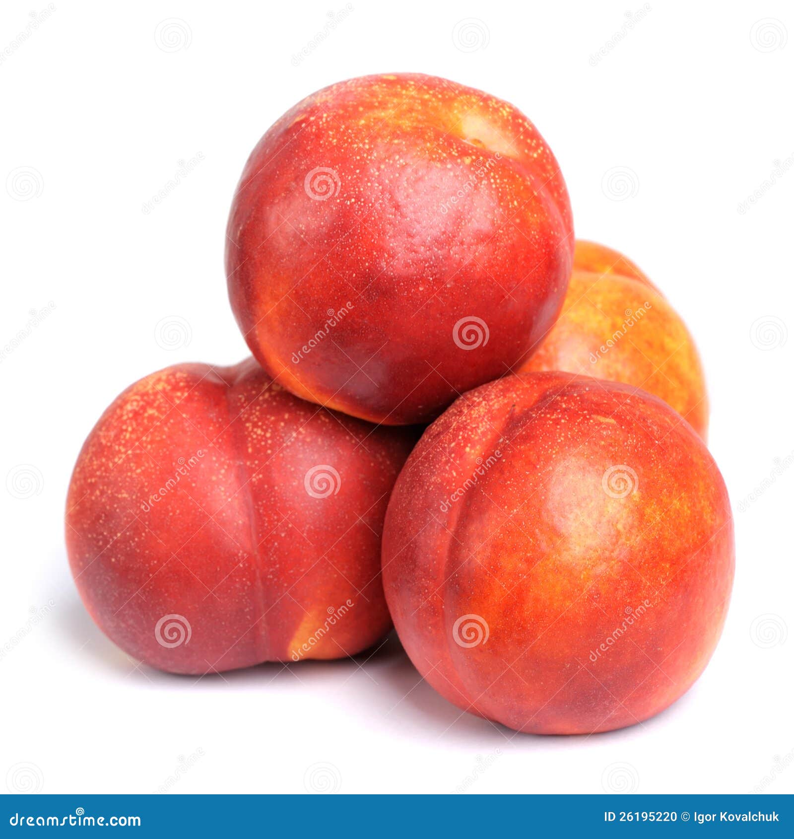 Nectarines isolated stock photo. Image of produce, organic 26195220