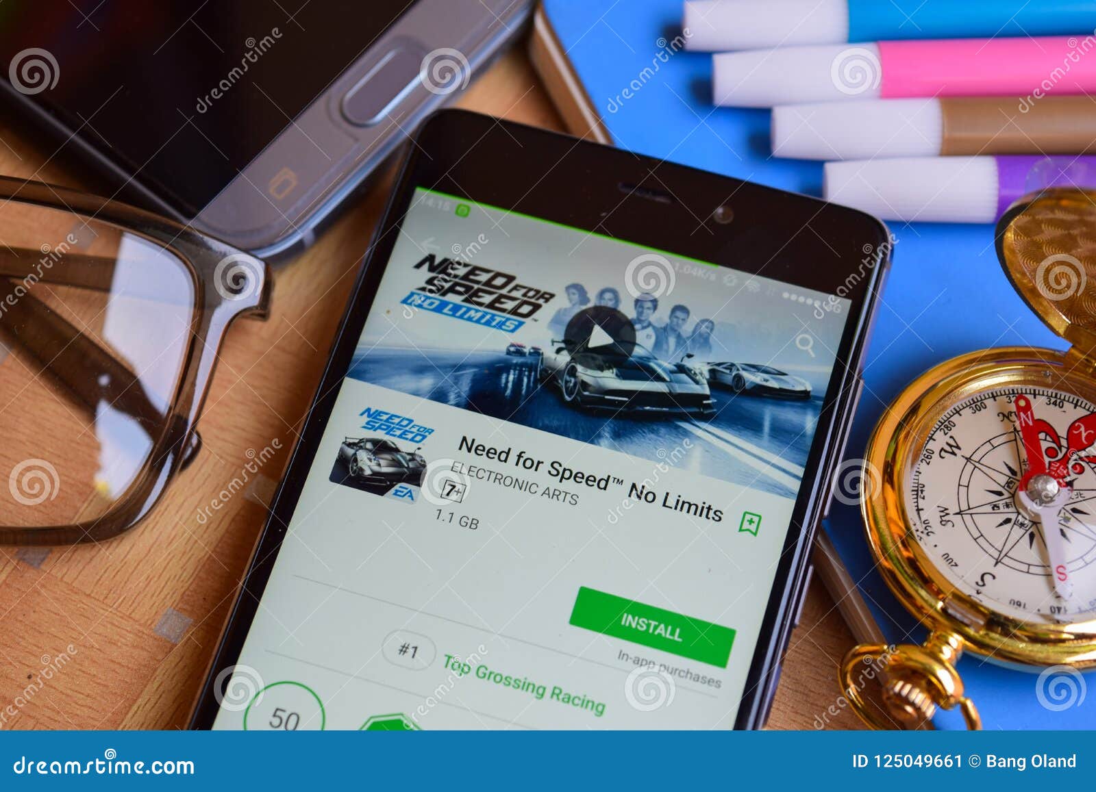 Need For Speed Tm No Limits Dev App On Smartphone Screen Editorial Photo Image Of Digital Connection
