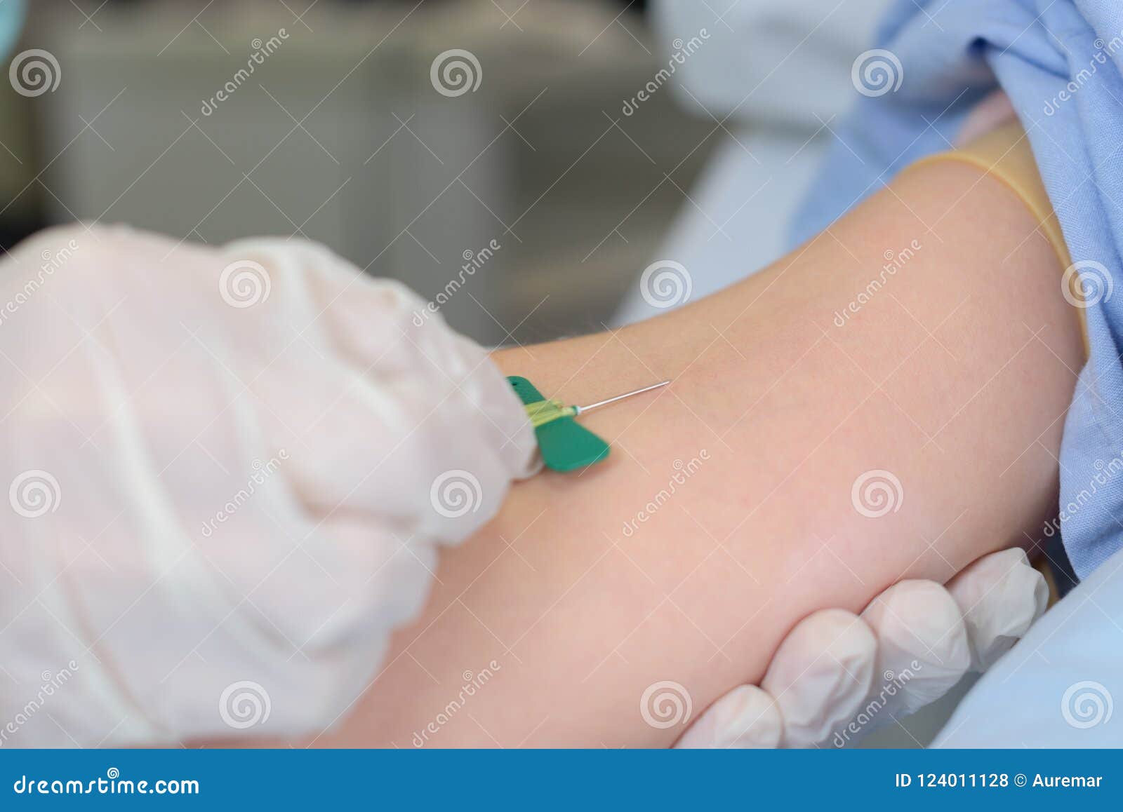 Needle Being Inserted into Arm Stock Photo - Image of medicine