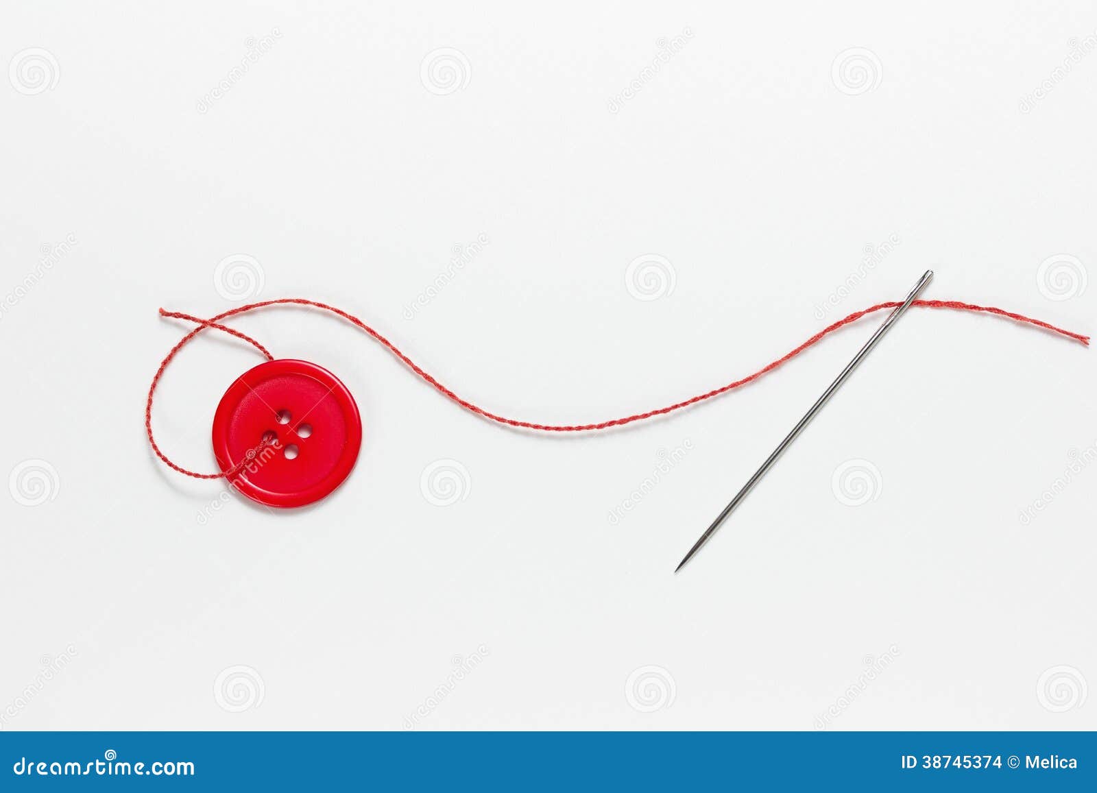 Needle and Button stock photo. Image of backdrop, holes - 38745374