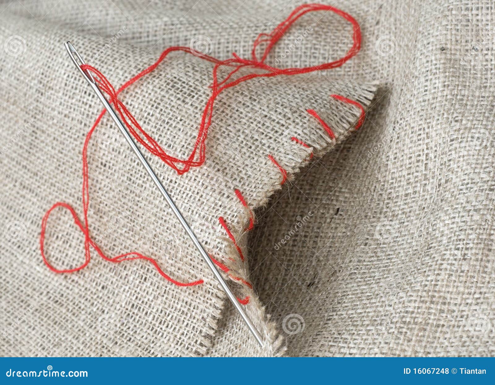 Needle and cotton stock photo. Image of stitch, fabric 16067248