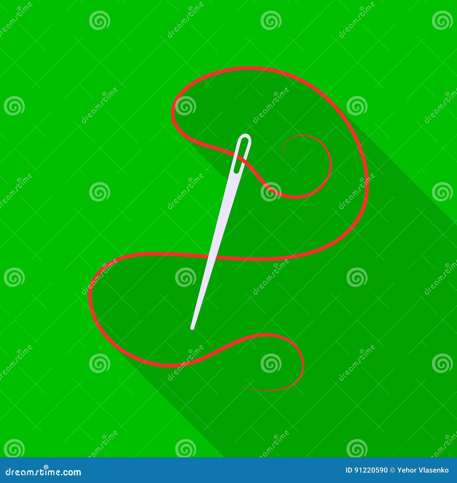 Needle Icon of Vector Illustration for  and Mobile Stock Vector