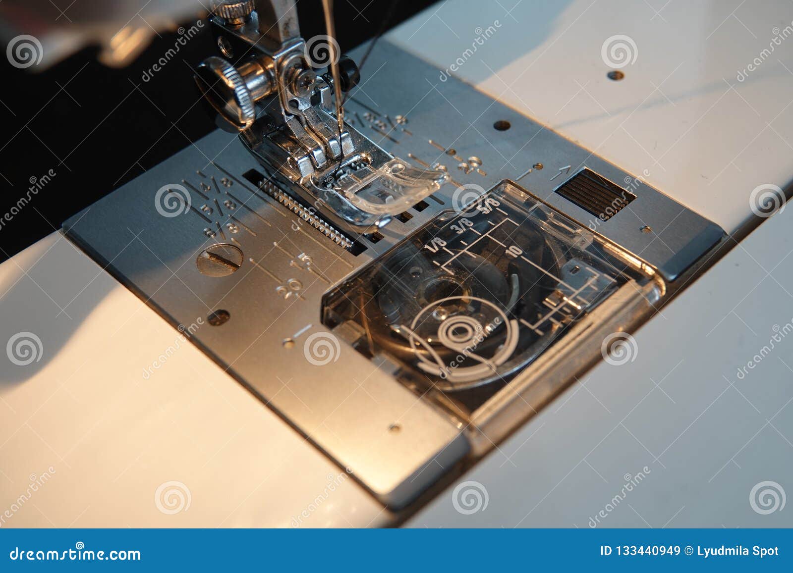 The Needle Mechanism of the Sewing Machine Stock Image Image of