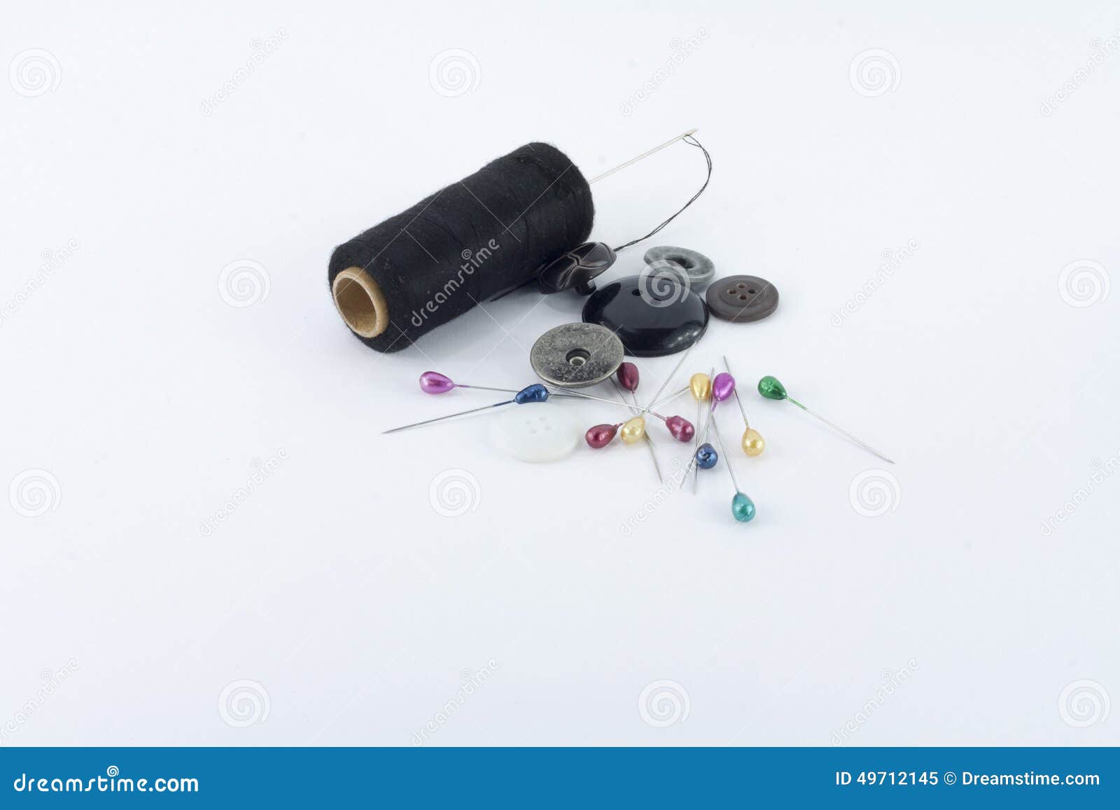 Needle and pins stock image. Image of handicraft, clothes 49712145