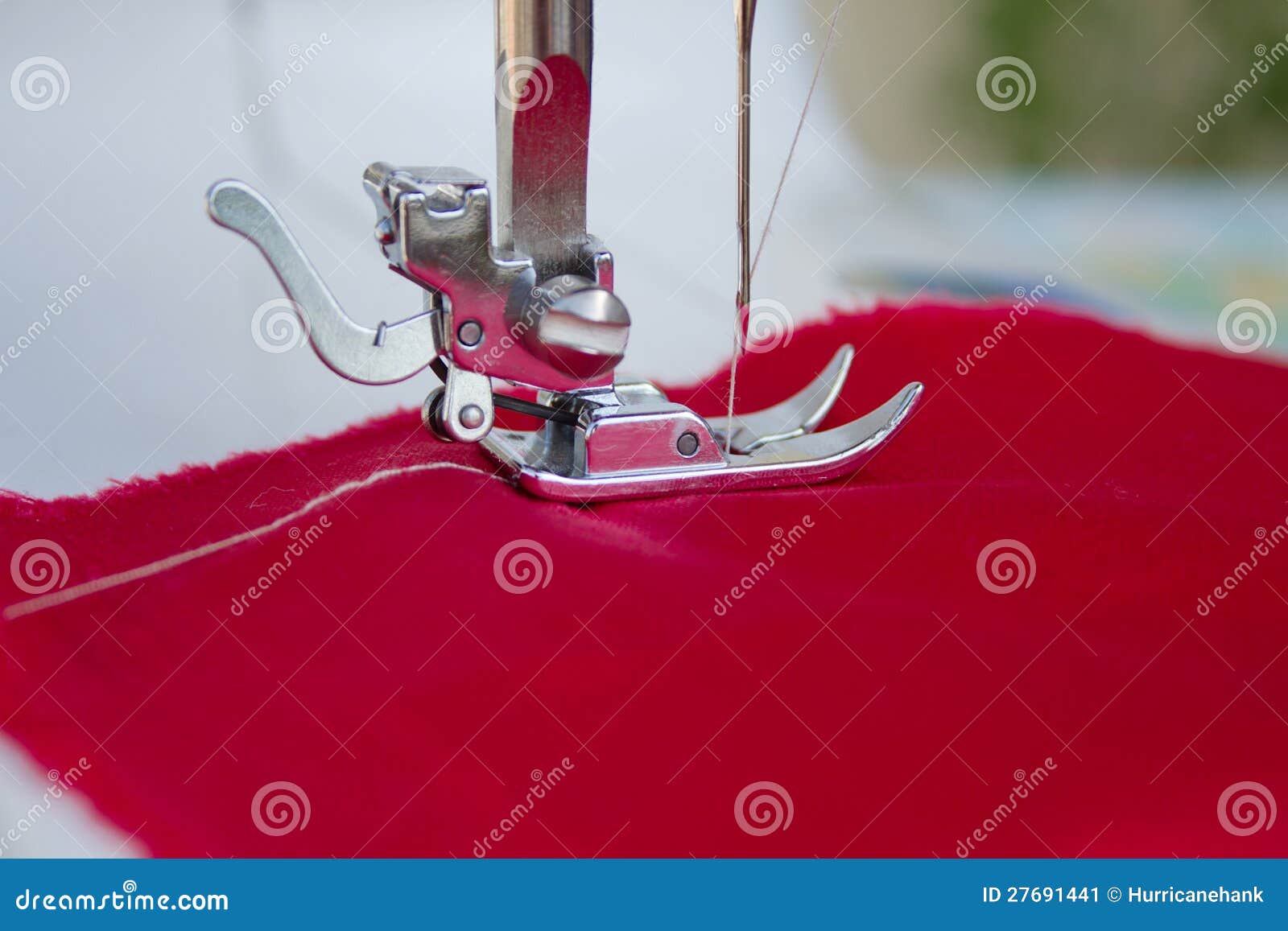 Needle of a Sewing Machine Closeup Stock Image Image of sewing