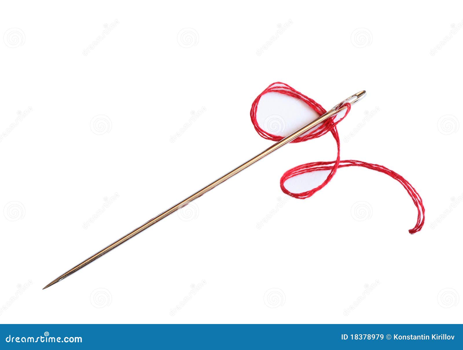 Needle and Thread stock image. Image of isolated, tailor - 18378979