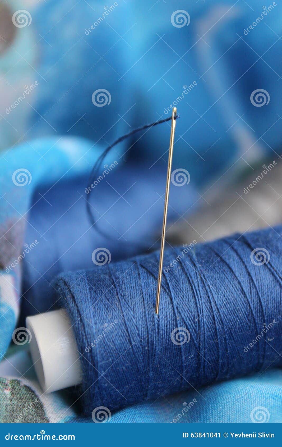 Needle with thread stock image. Image of needlepoint 63841041