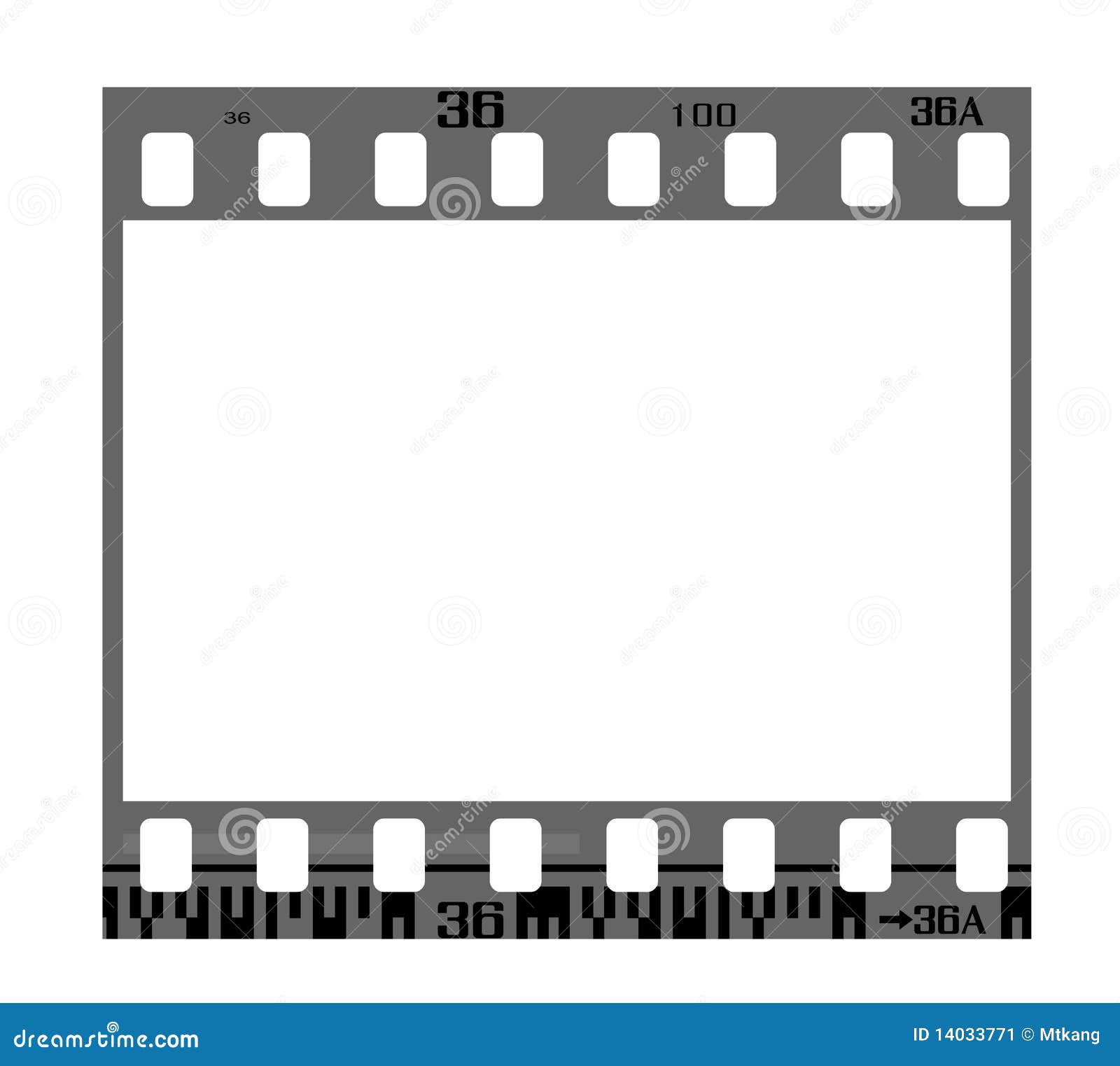 Negative film frame stock vector. Illustration of reel 14033771
