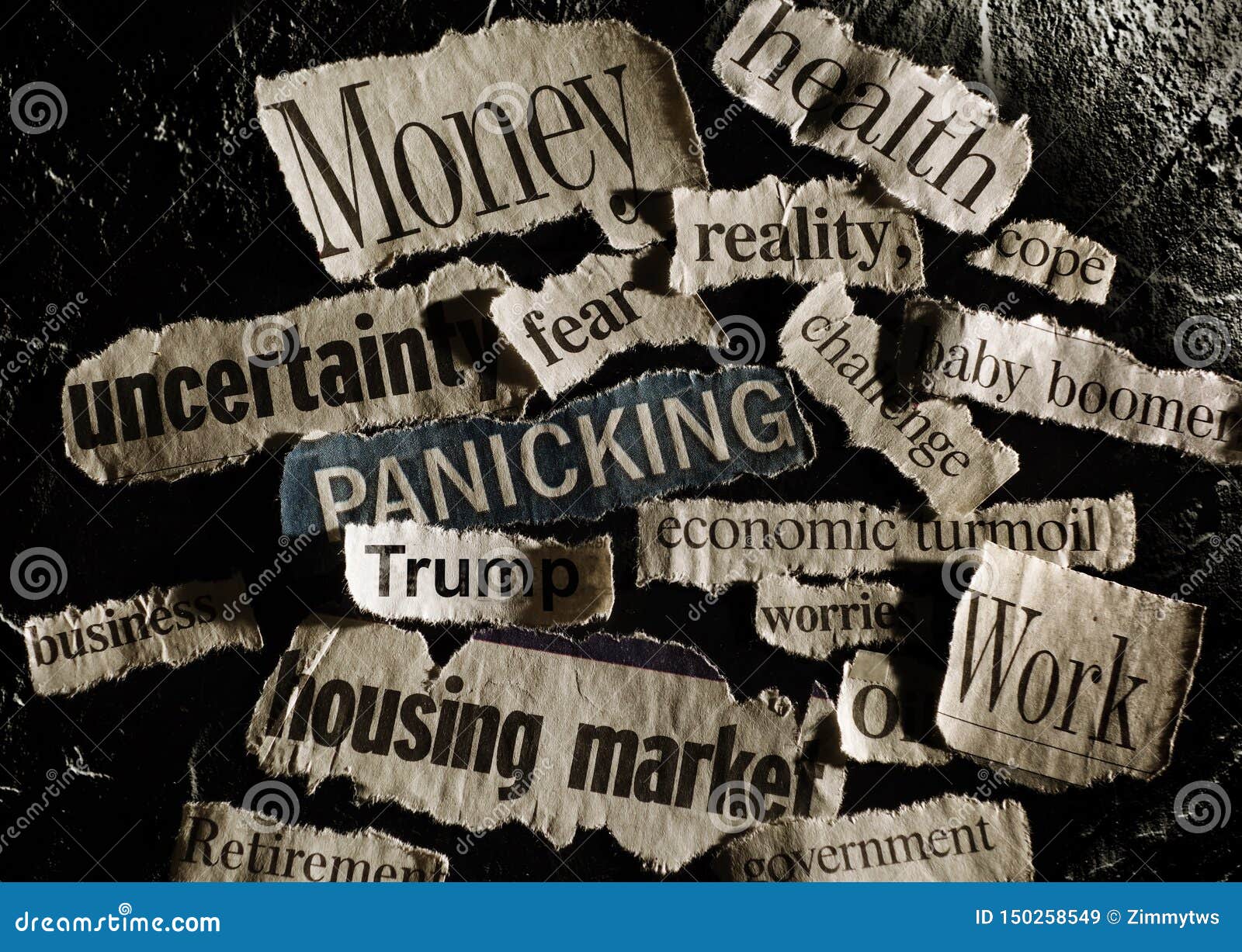 Negative news headlines editorial stock image. Image of negative