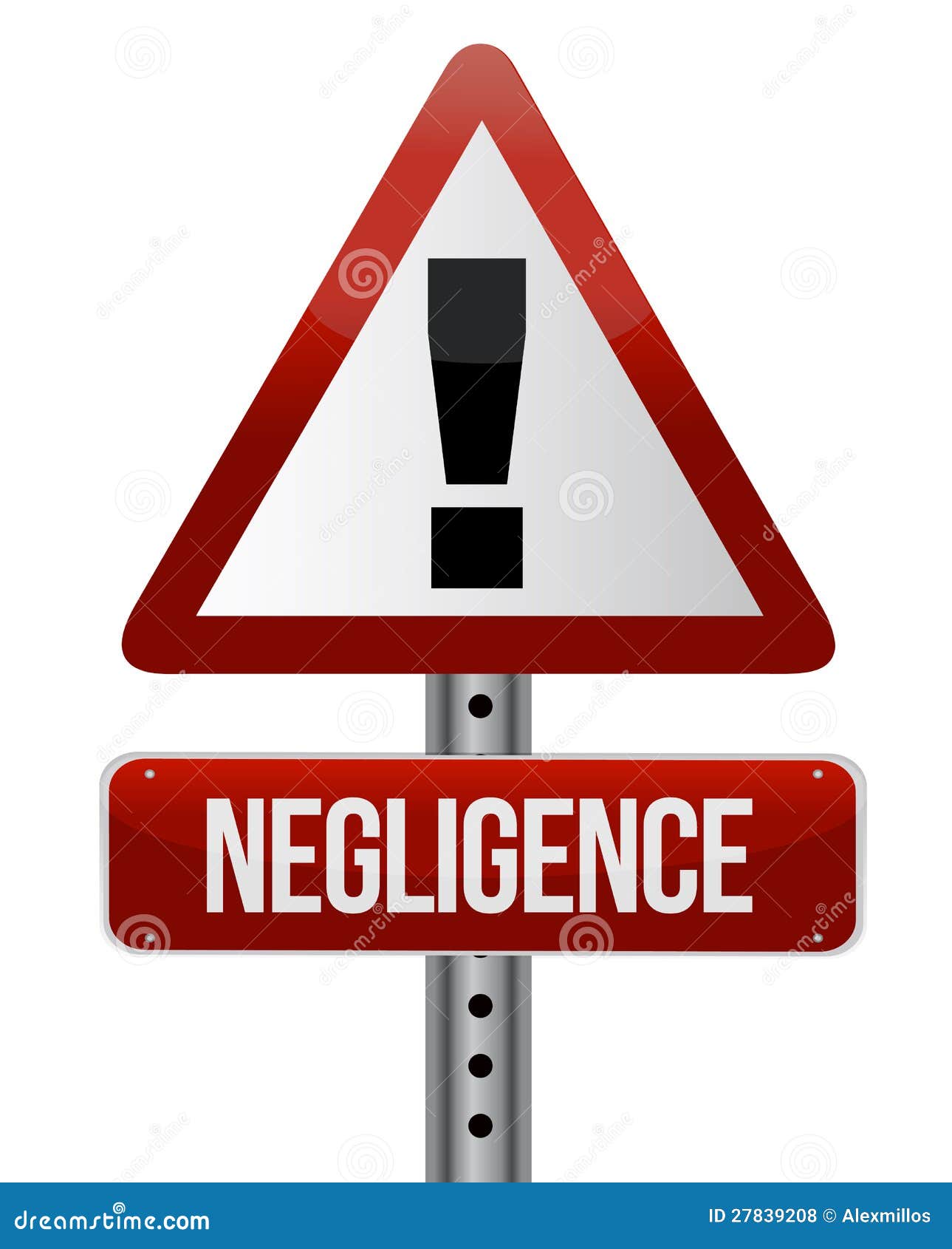 Negligence sign stock illustration. Illustration of mistake 27839208