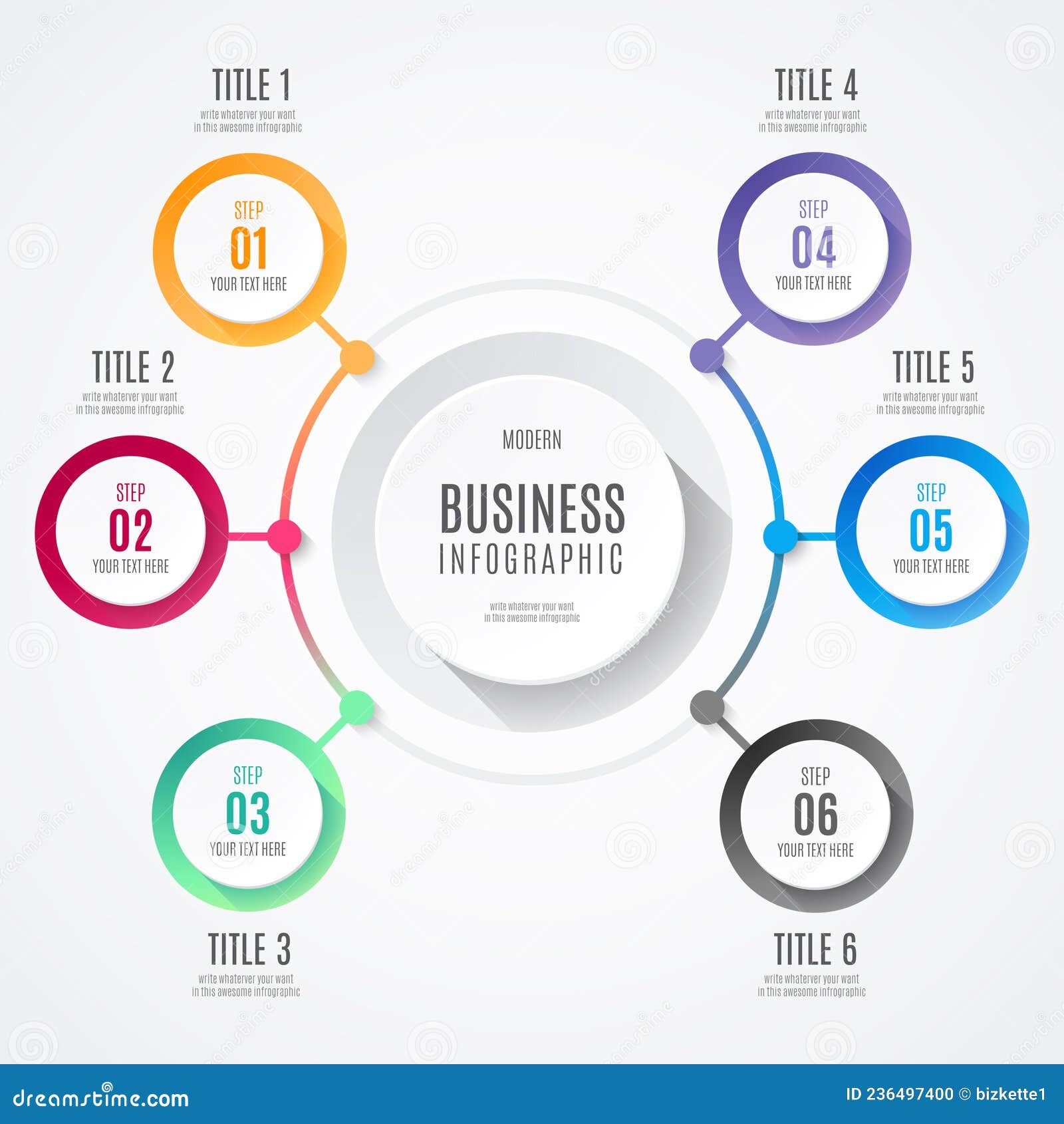 negocios modernos infografia  