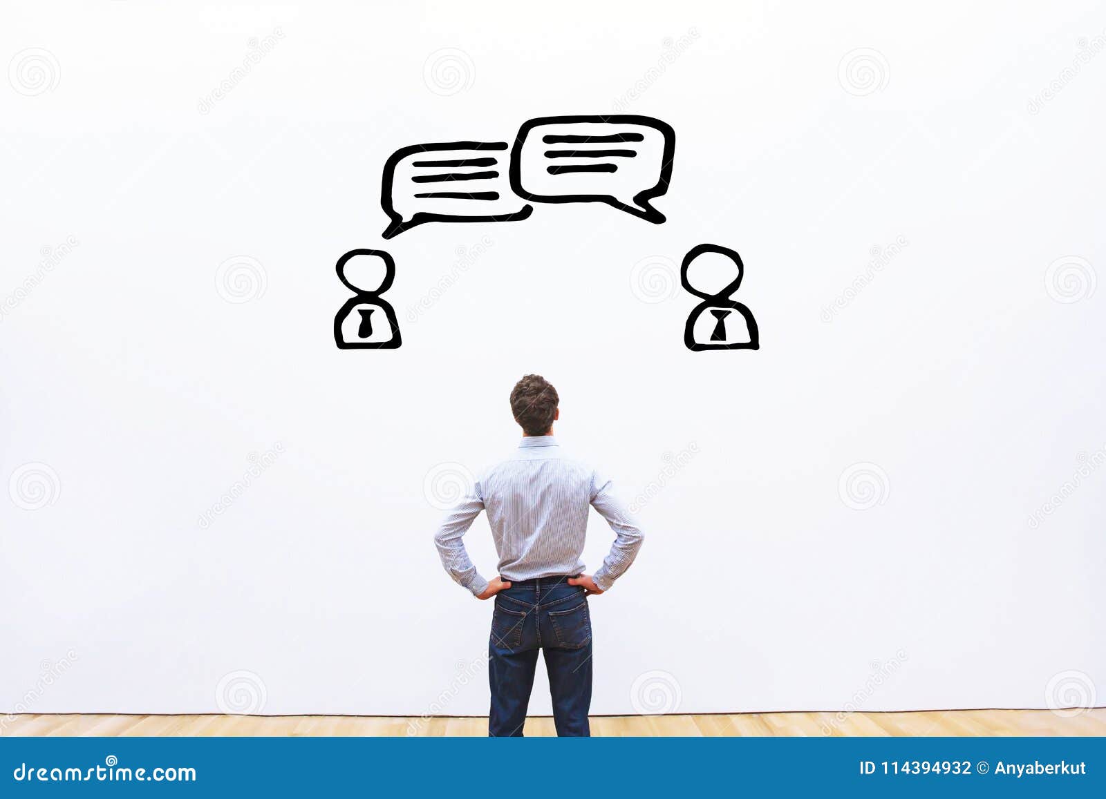 negotiation, dialog or dispute concept