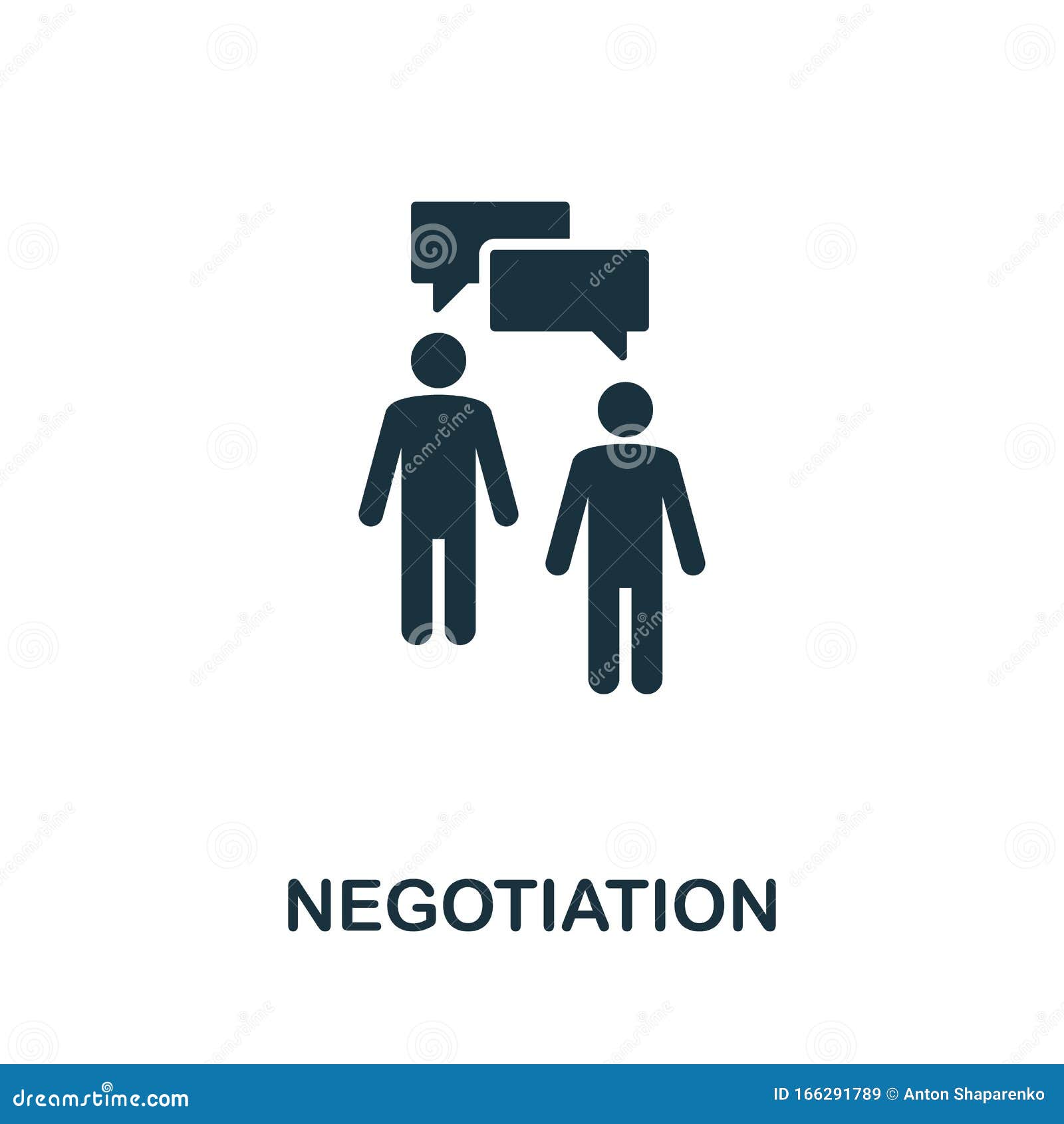 Negotiation Icon. Creative Element from Business Administration