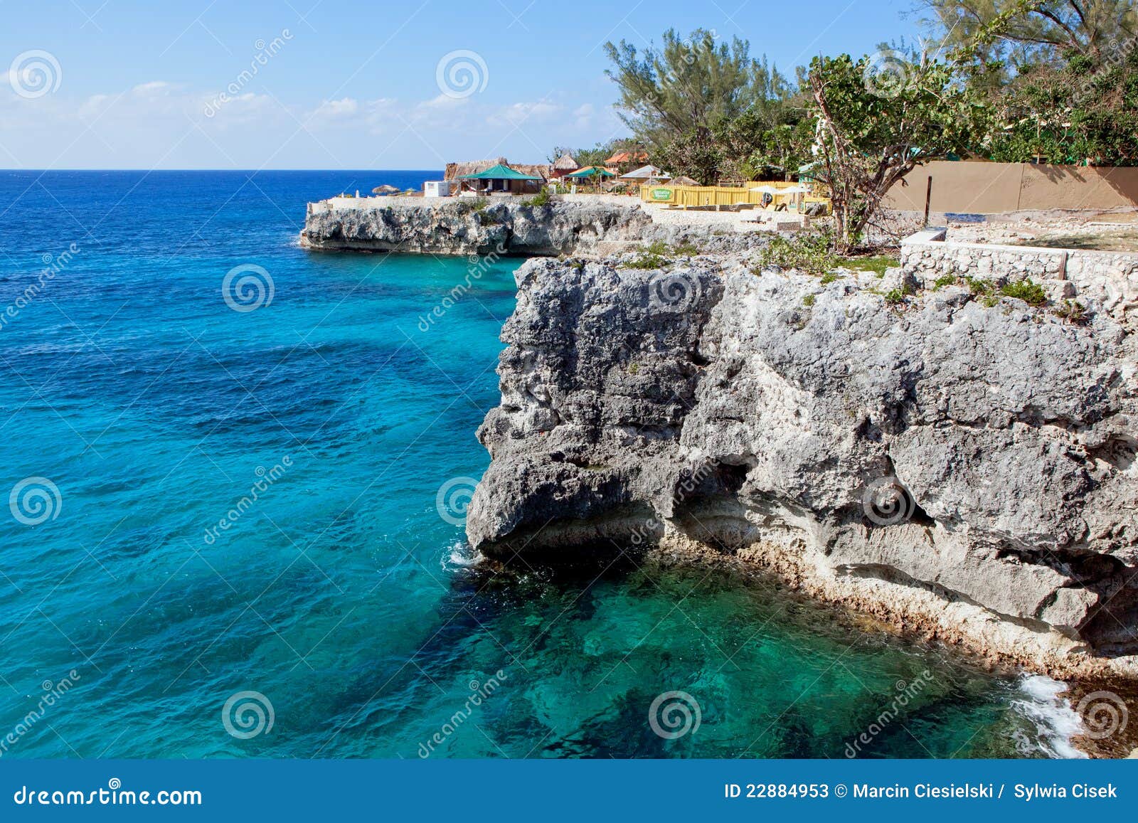 Negril in Jamaika stockbild. Bild von felsen, jamaikanisch 22884953