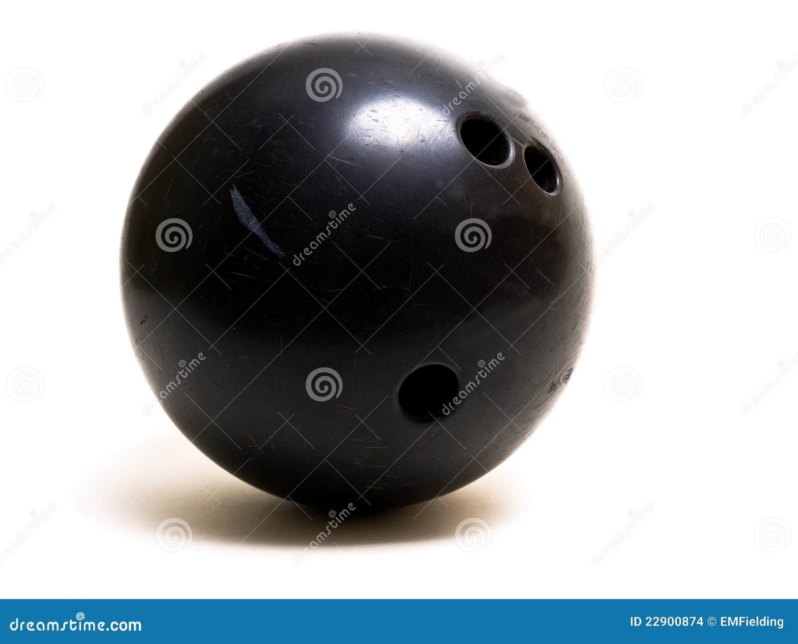 Negro De La Bola De Bowling Foto - Imagen de duro: 22900874