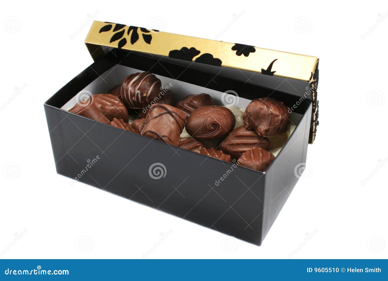 Fancy Caja De Chocolates Gourmet Para El Día De San Valentín Fotos