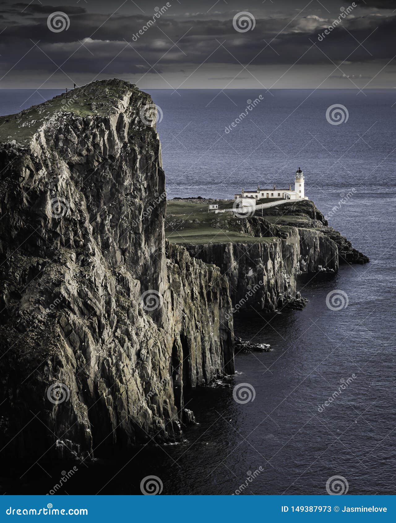 Neist Point, Famous Landmark with Lighthouse on Isle of Skye, Scotland ...