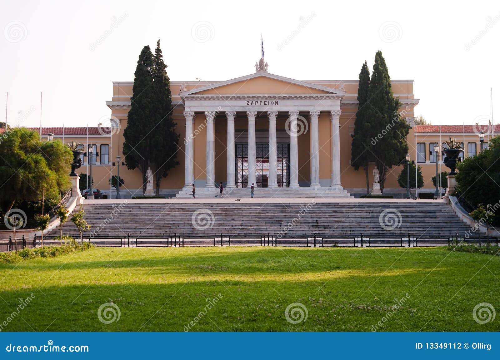 neoclassic building with colonnade