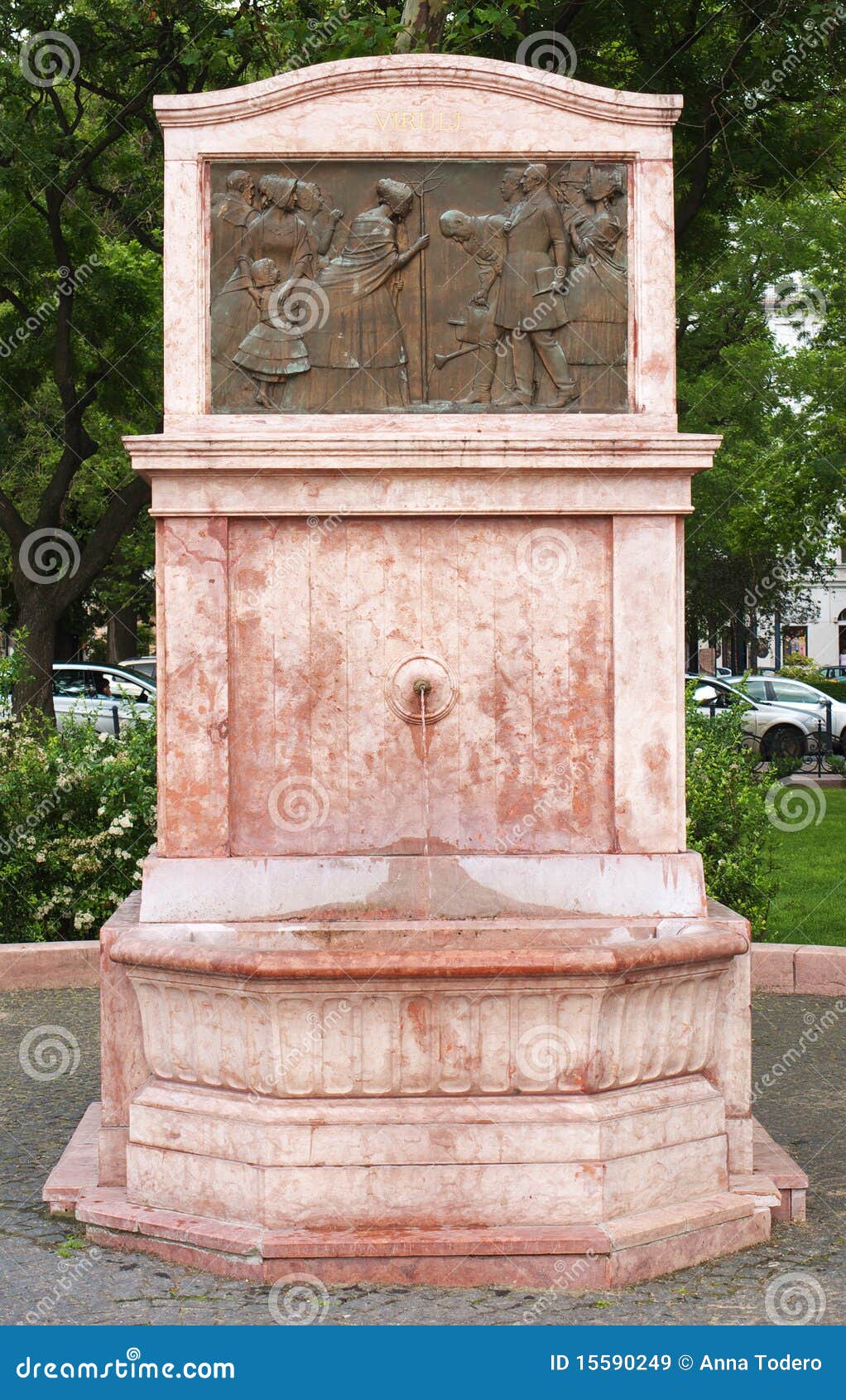 neoclassical fountain