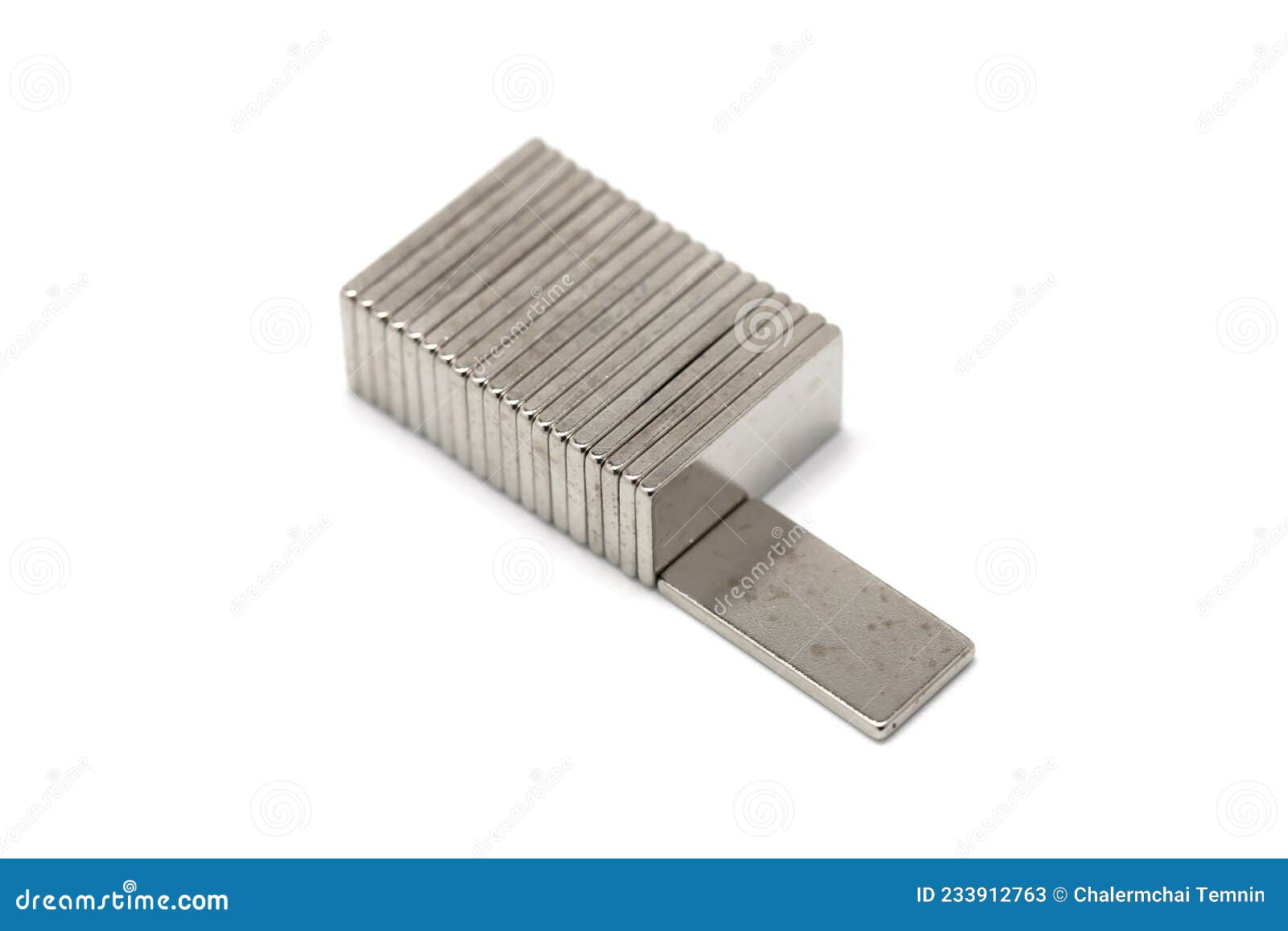 neodymium magnet 20mm x 10mm x 1.5mm nickle coat