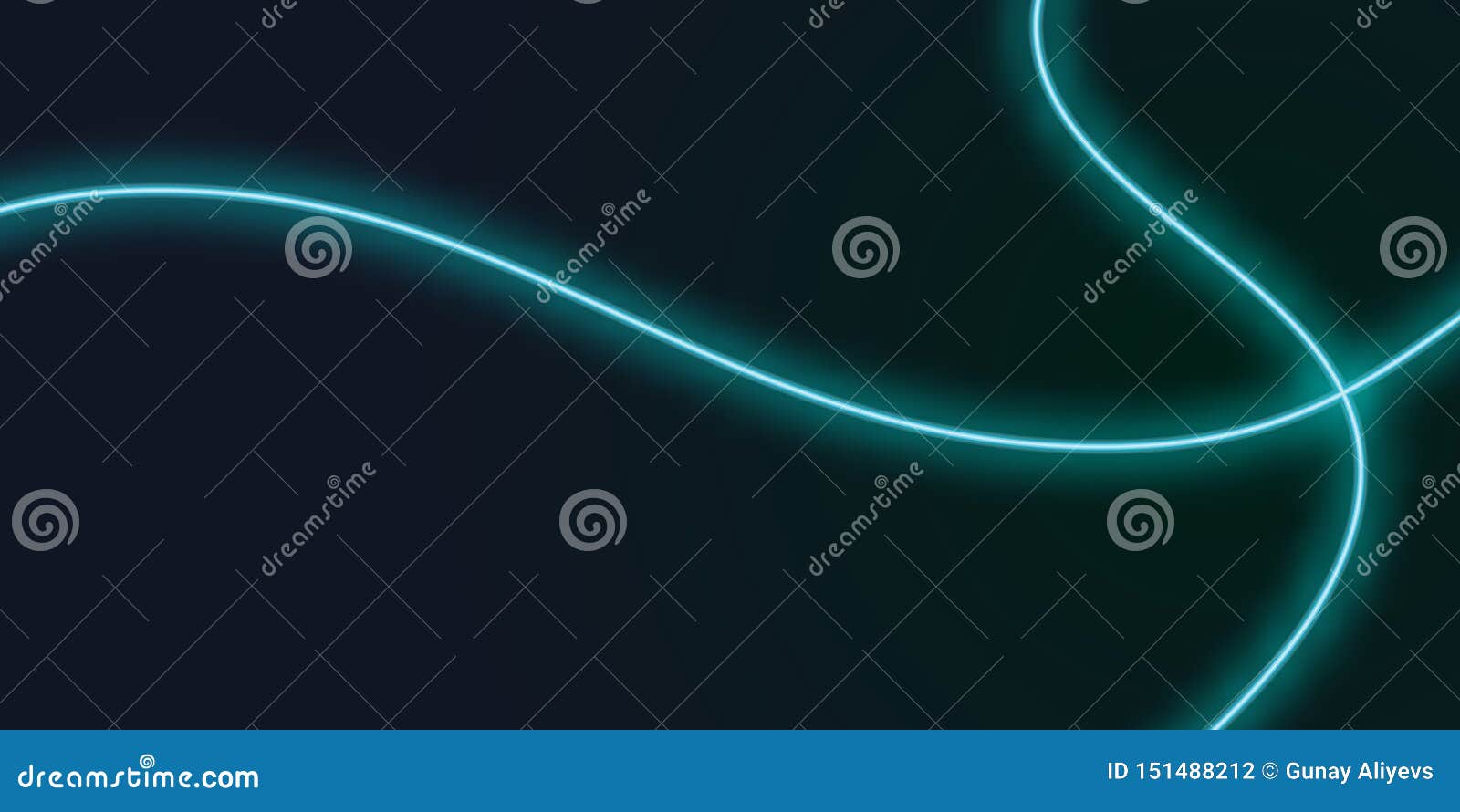 Neon Abstract Line Light Blue Background Stock Illustration Illustration of blurred, fantasy