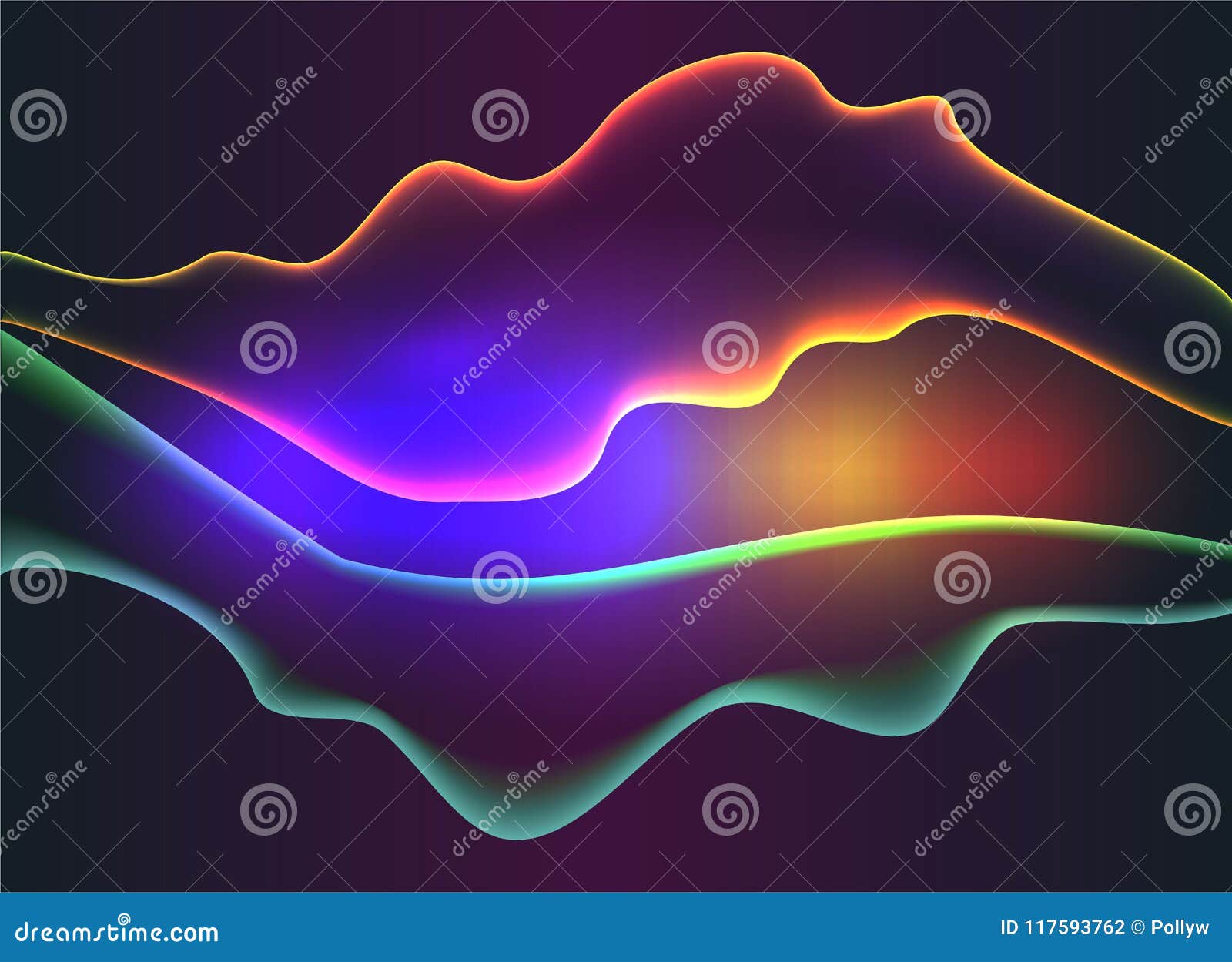 neon abstract waves, colourful modern background.