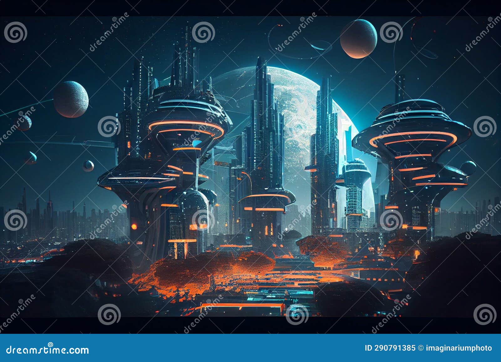 Neon Lit Metropolis Of The Future A Cyberpunk Inspired 3d Rendering  Background, Cyberpunk City, Future City, Futuristic City Background Image  And Wallpaper for Free Download