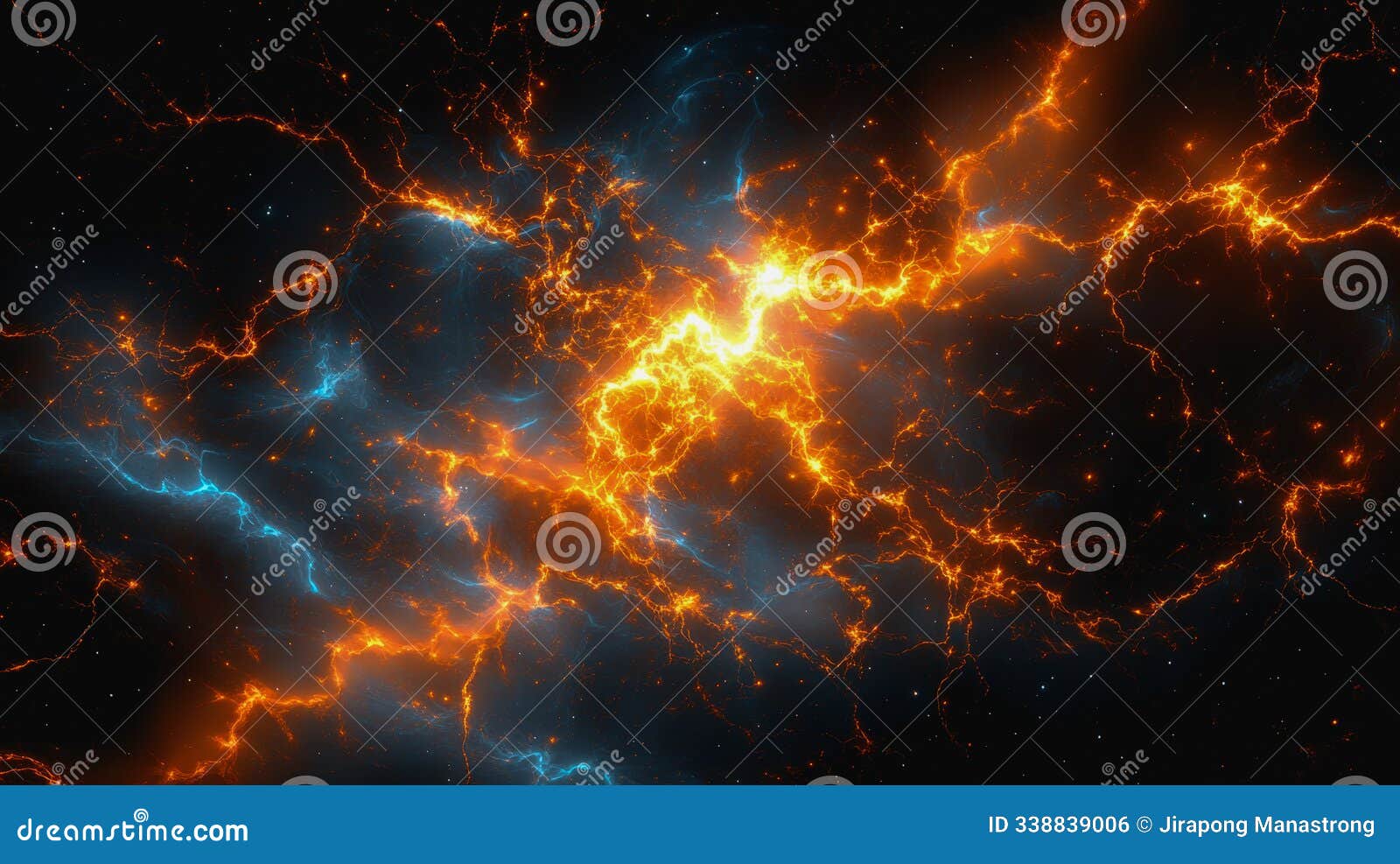 neon cosmic portal with advanced tech circuitry in deep space